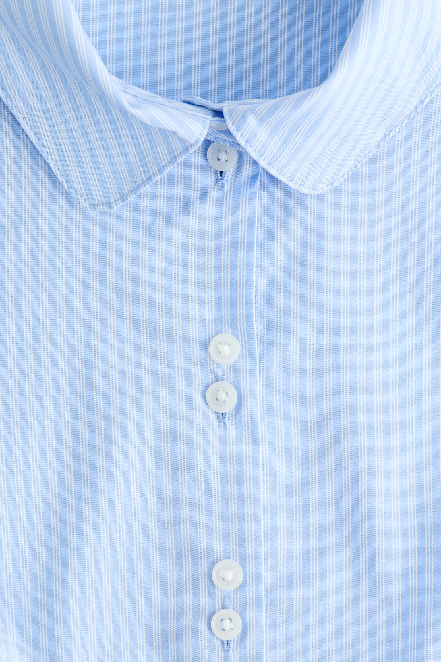 Cap-sleeved shirt - Light blue/Striped/White/Light pink striped/Light yellow - 5