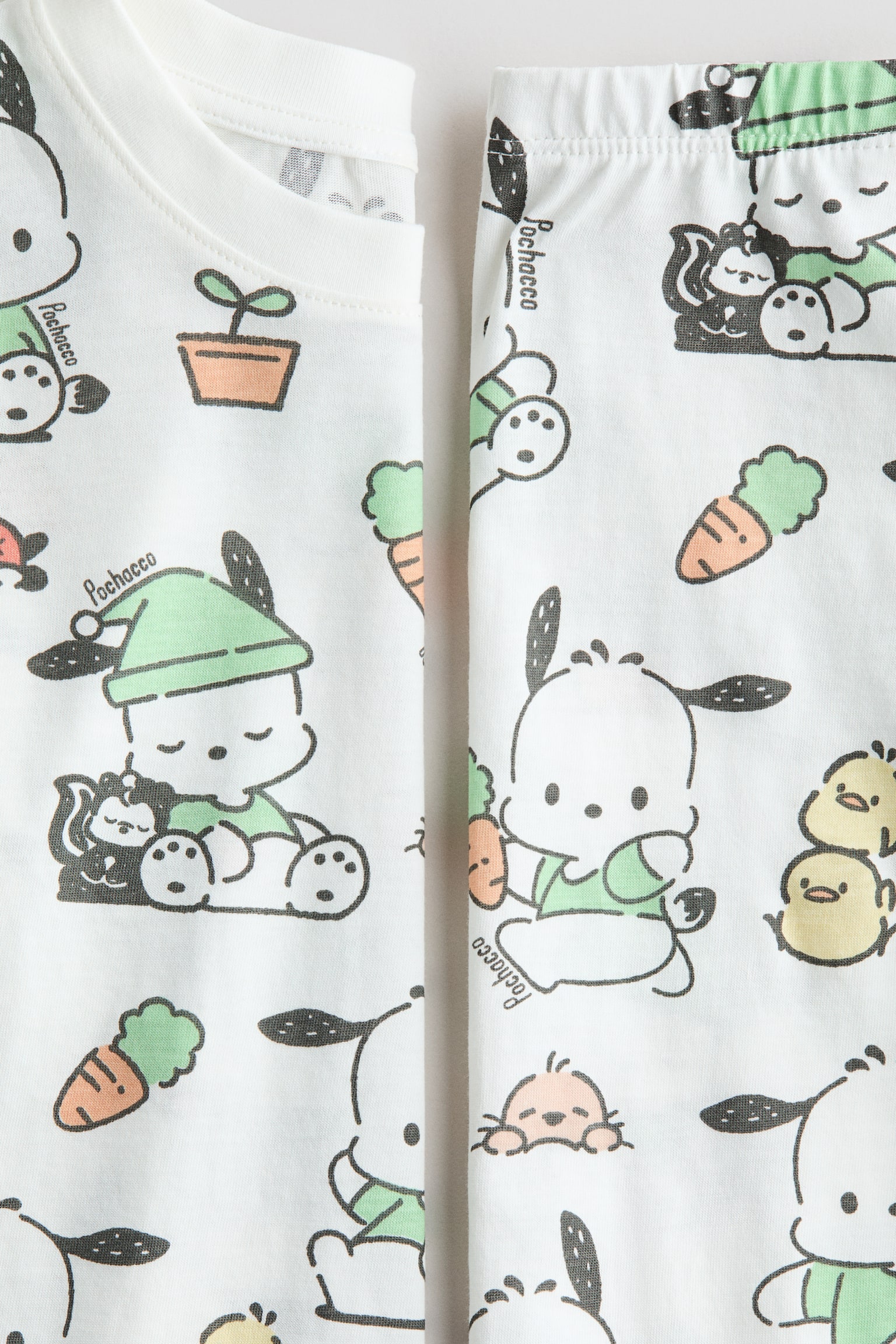 Printed cotton pyjamas - White/Pochacco/Yellow/Pompompurin/Dark gray/Badtz-Maru - 5