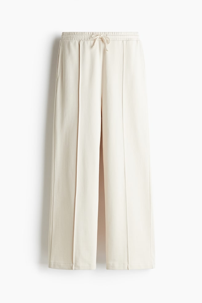 Joggers con raya - Crema - 1