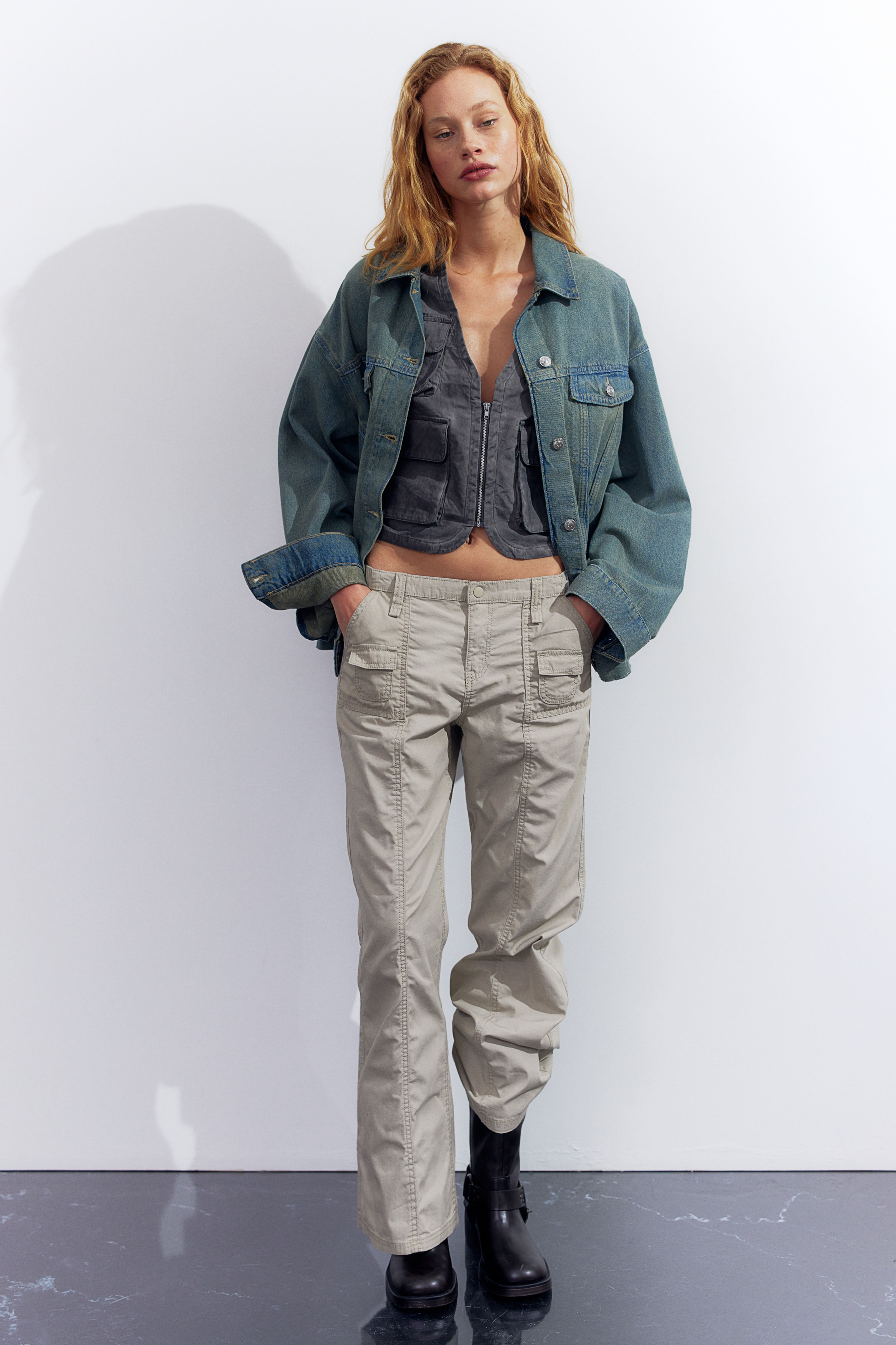 Pantalon cargo femme h&m sale