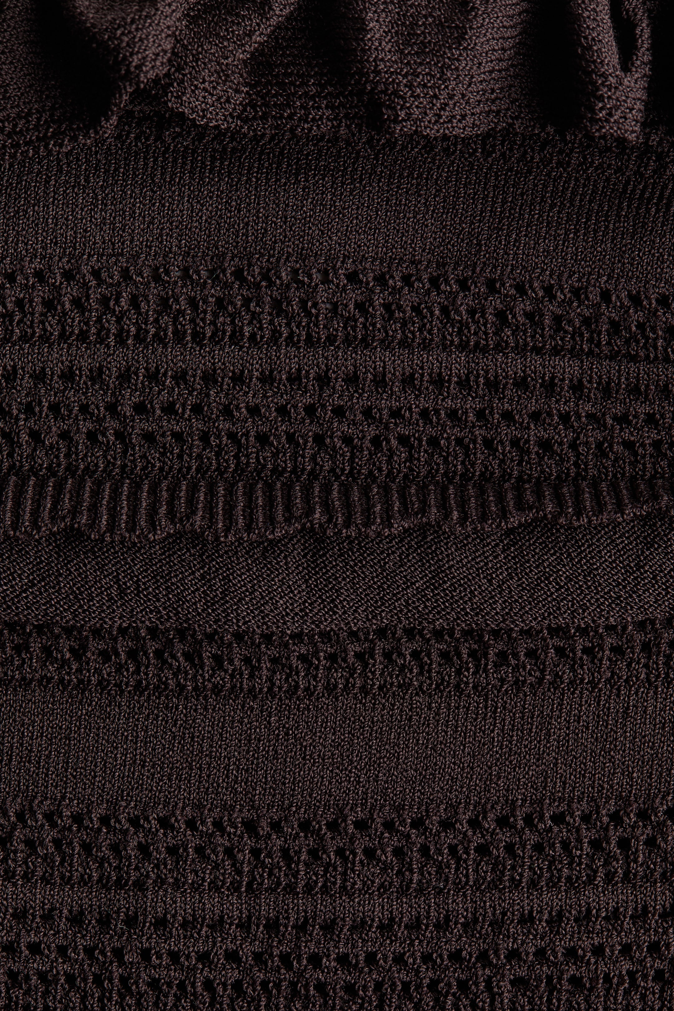 Pointelle-Knit Tie-Strap Top
