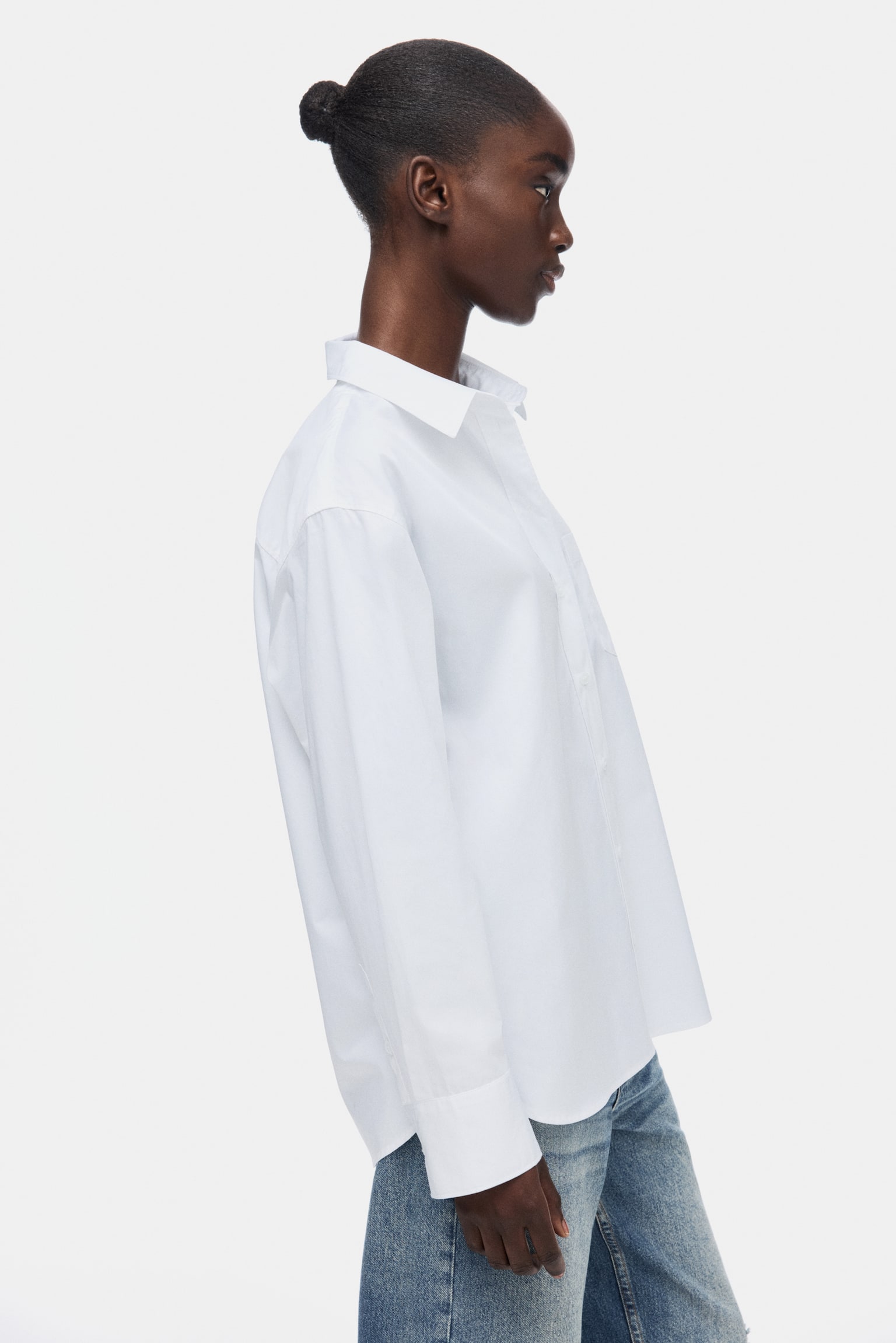 Oversized shirt - White/Pink/Striped/Light blue/Striped - 4