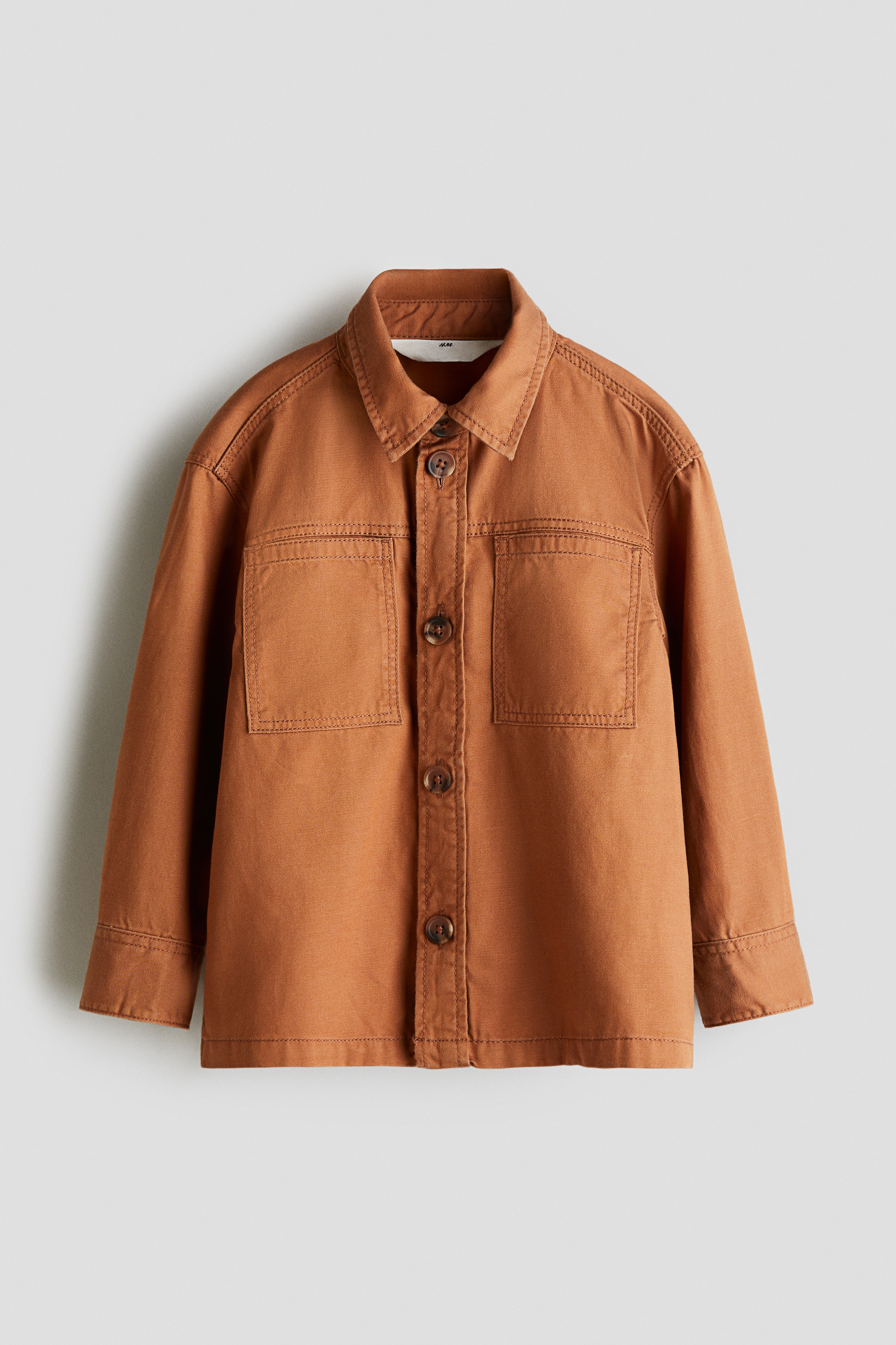 Twill overshirt - Brown