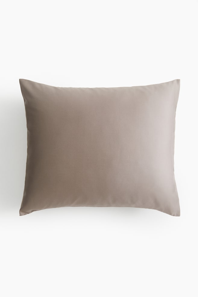 Satin Pillowcase - Taupe/Brown - 1