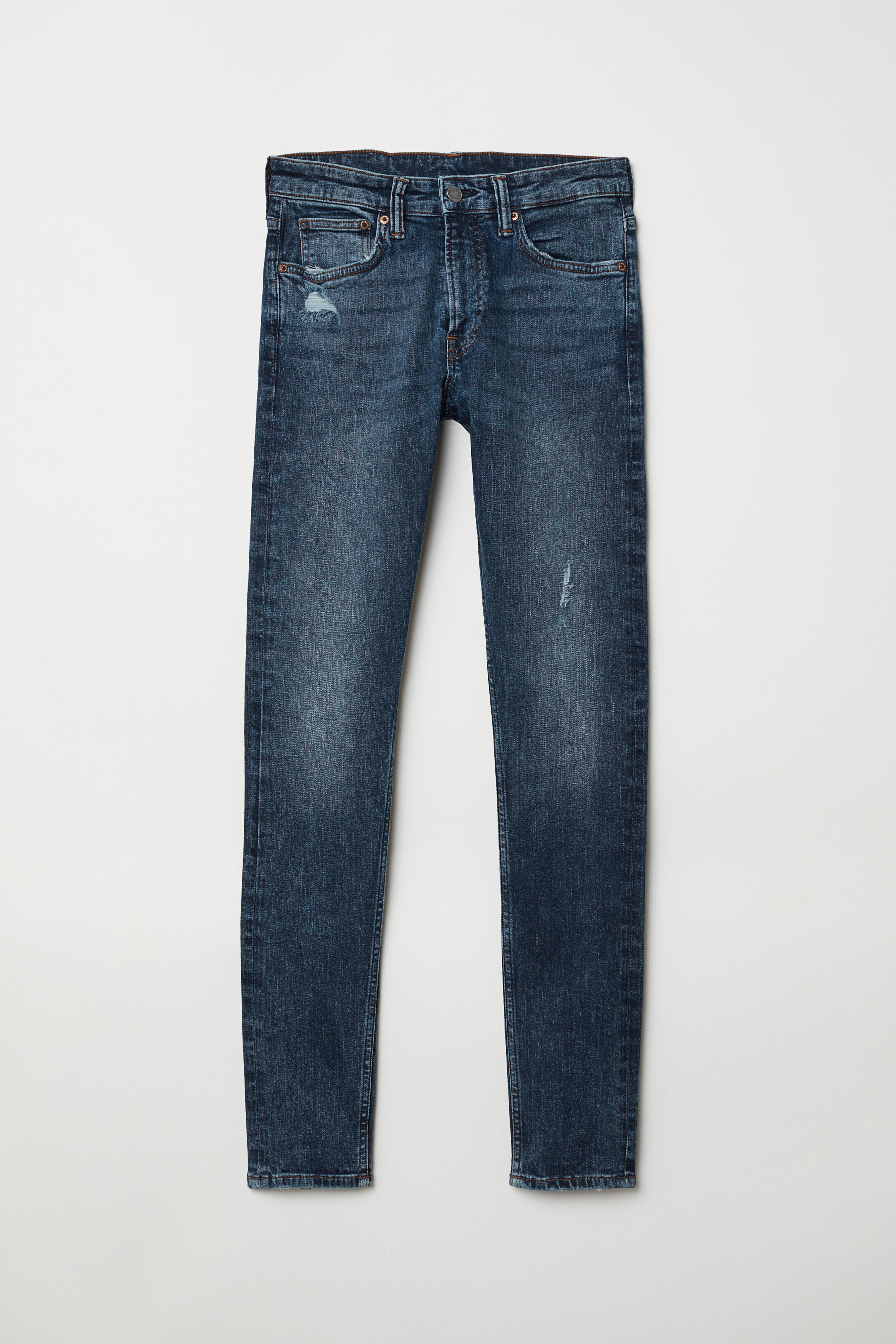 Super Skinny Jeans Denim blue Trashed Men H M CA