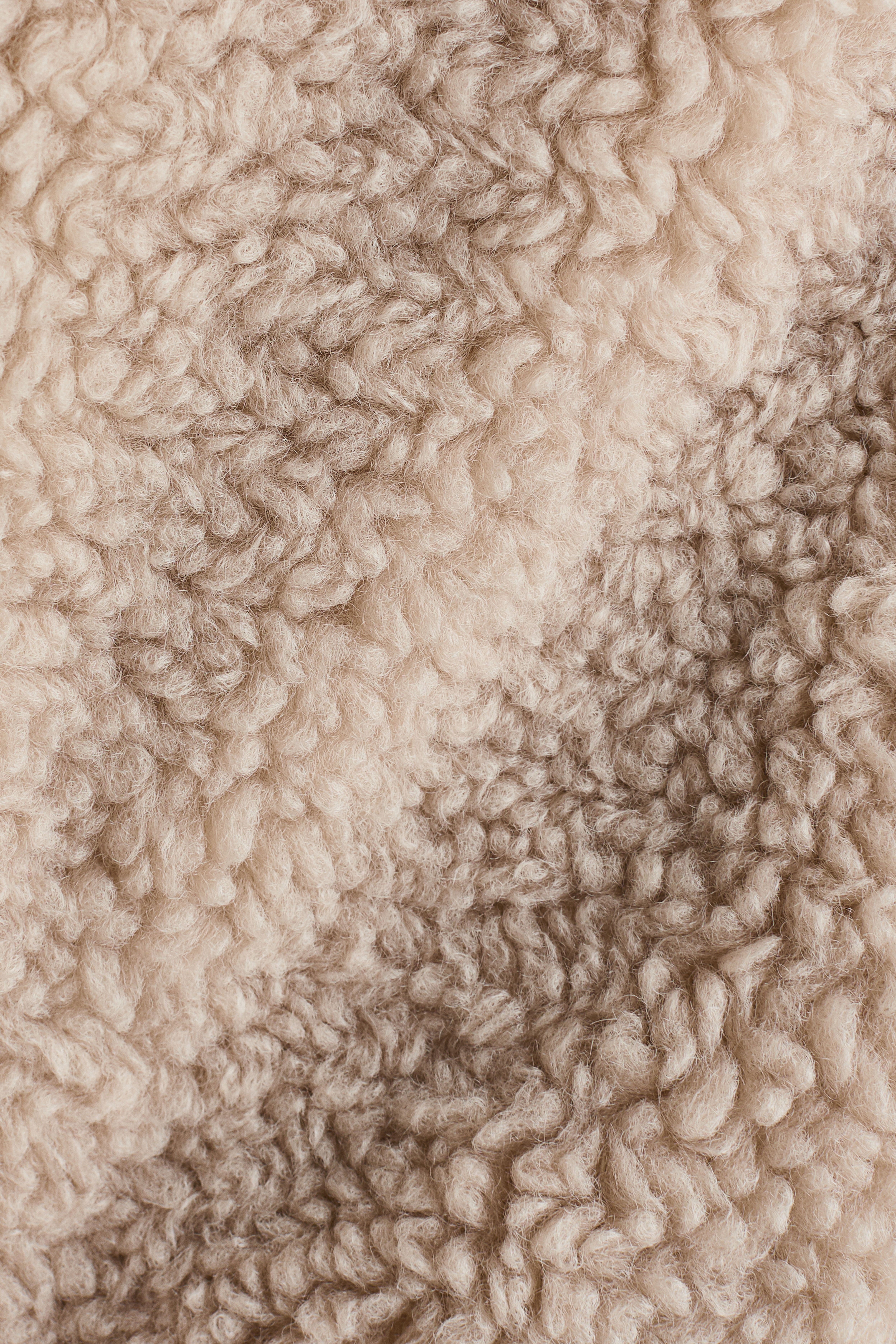 Appliquéd Teddy Fleece Jacket