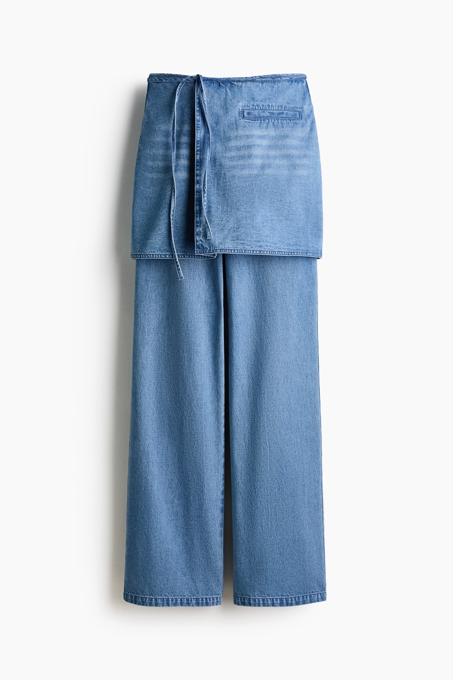Pants with Layered Skirt - Light denim blue/Navy blue/Denim blue/Black - 1