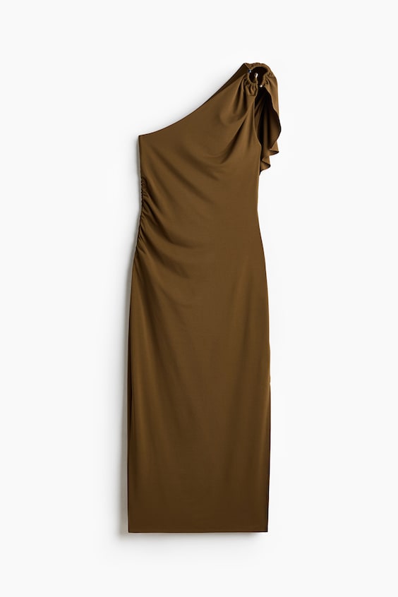 Женские платья H&M Draped-Panel One-Shoulder Dress