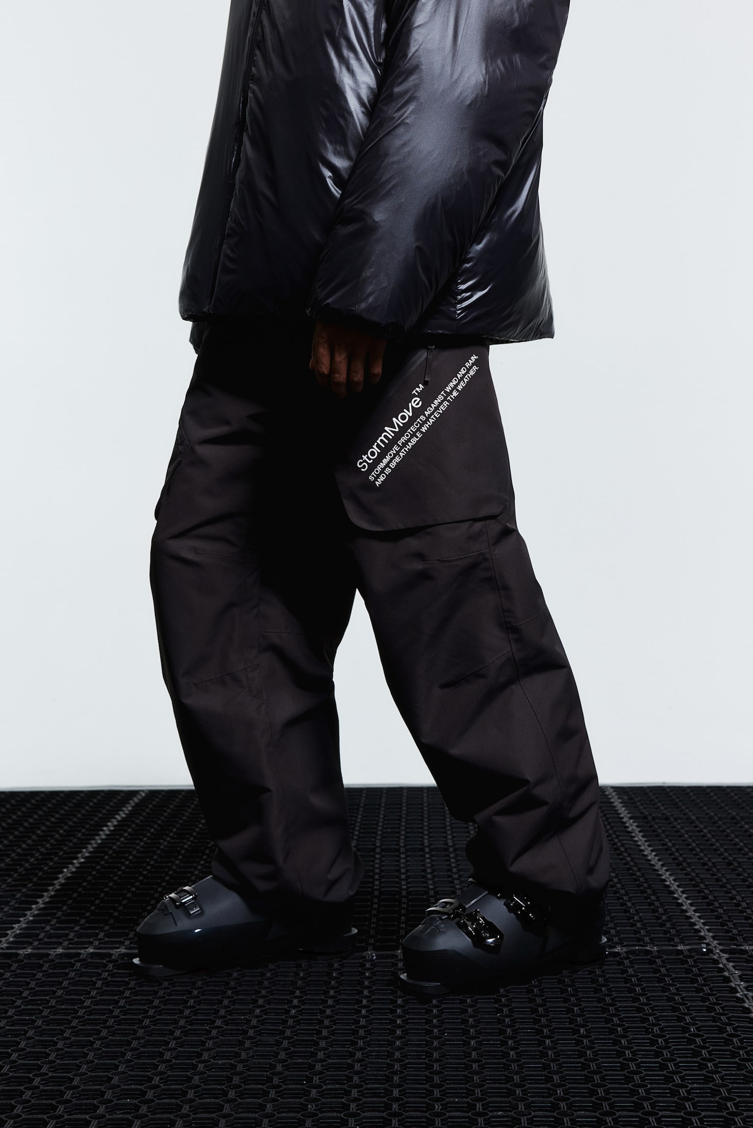 Baggy ski trousers in ThermoMove™ - Black/Dark grey - 6