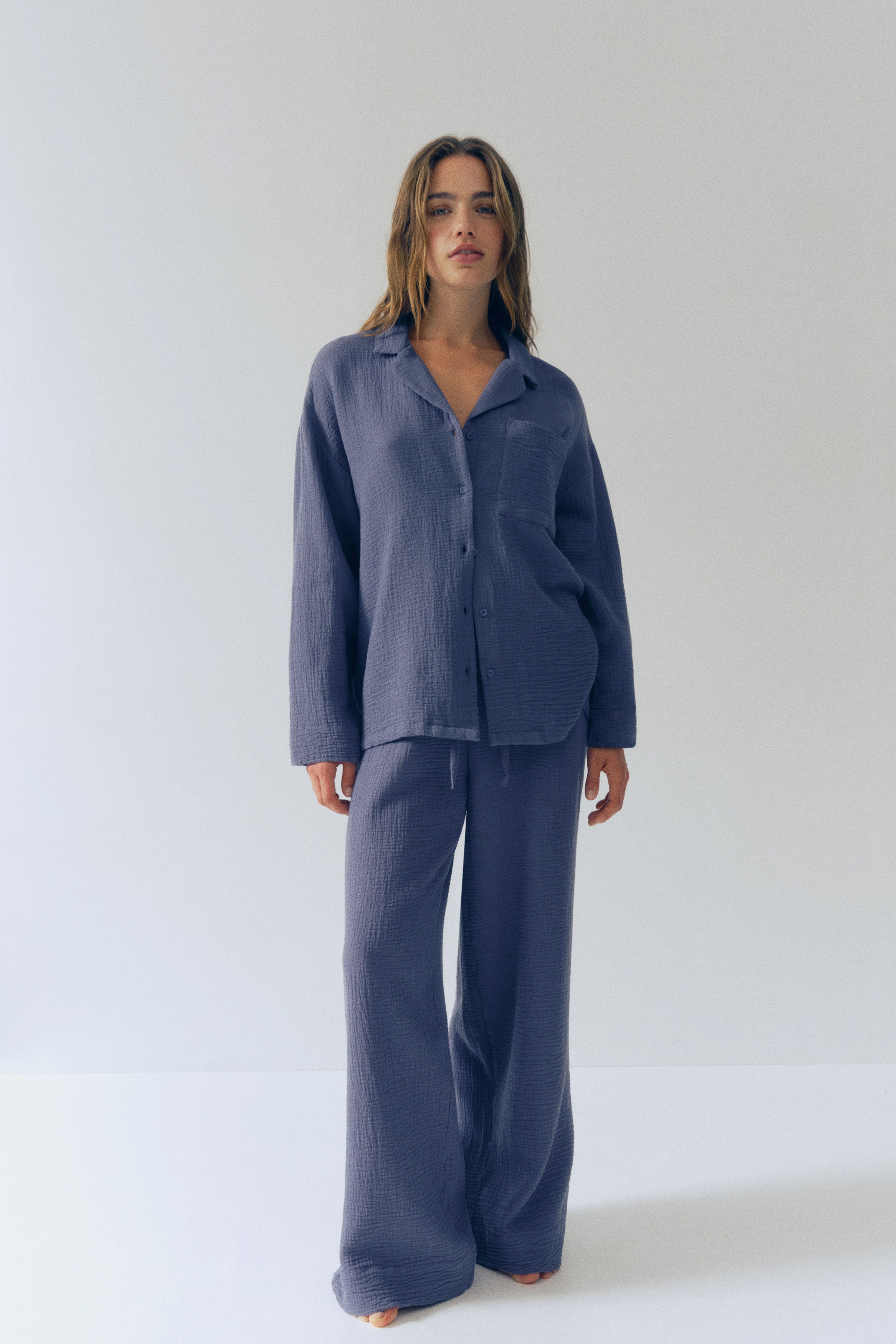 Pyjama en mousseline de coton