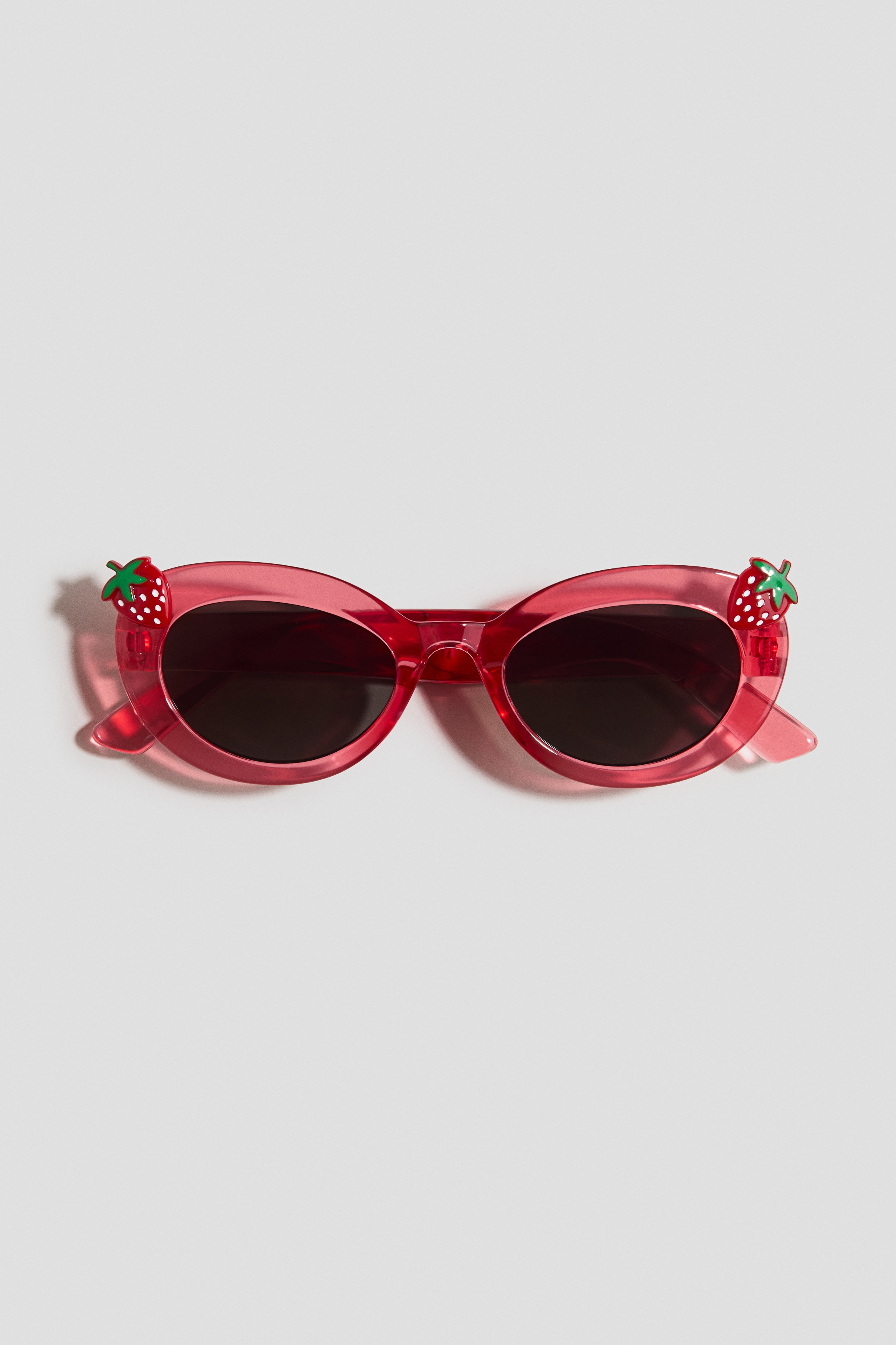 Strawberry-appliqué sunglasses - Red/Strawberries
