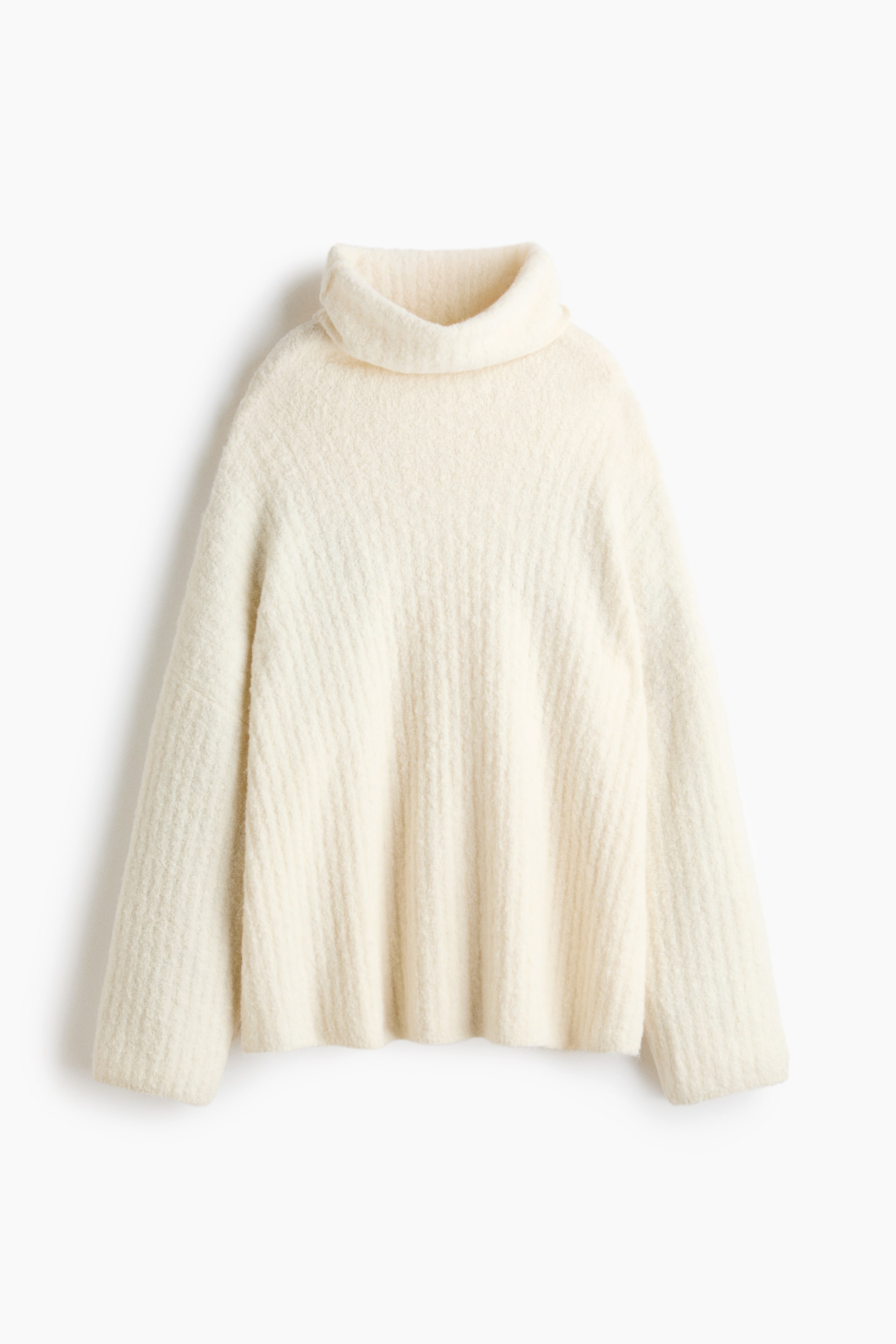 View larger image: Oversized alpaca-blend jumper - Cream - Ladies | H&M 1
