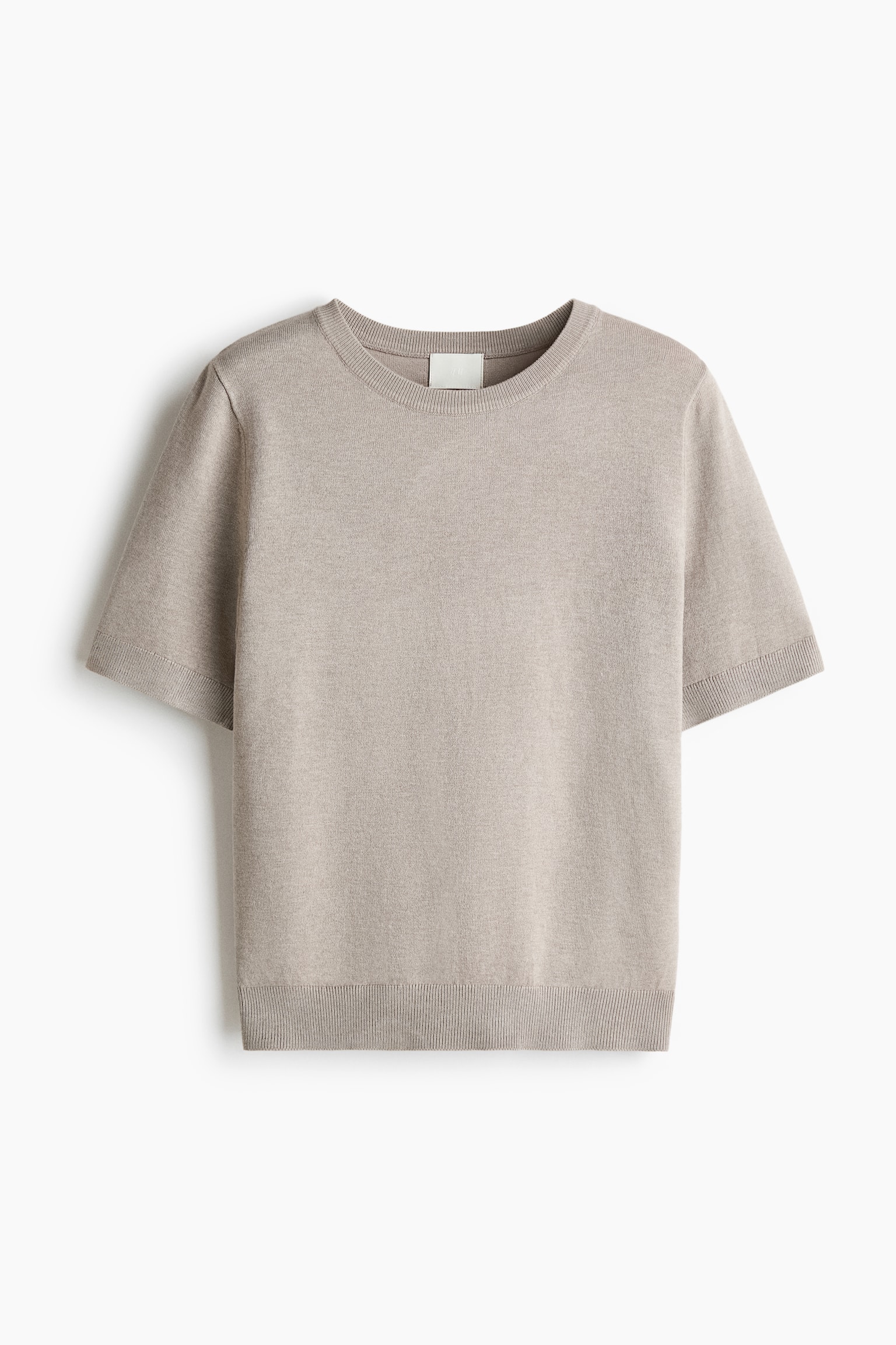 Fine-knit top - Greige marl/Black/Lilac/Yellow/Grey marl/Navy blue/Cream/Pale yellow - 1