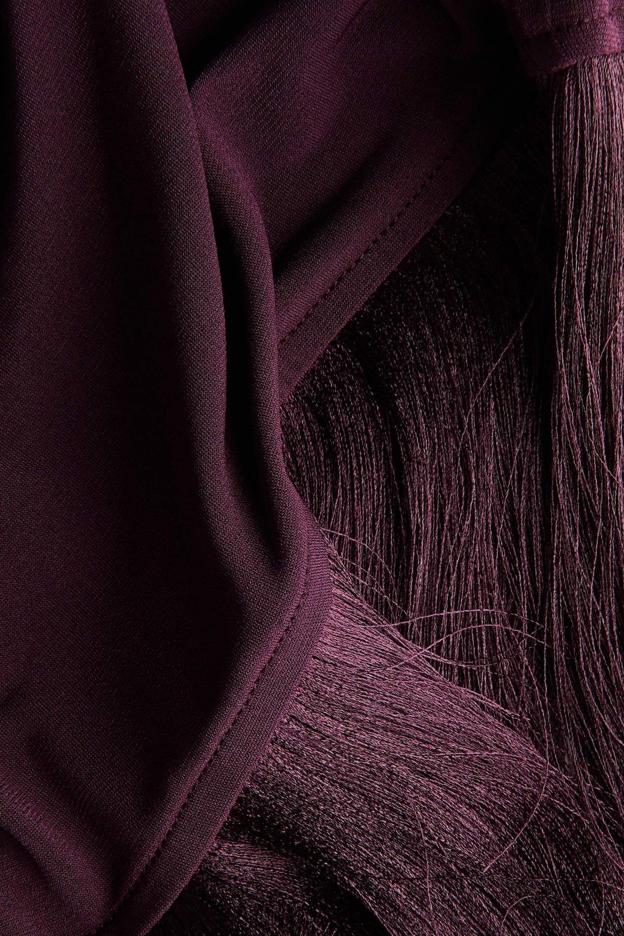 MAMA Fringe-Trimmed Jersey Pants - image 2