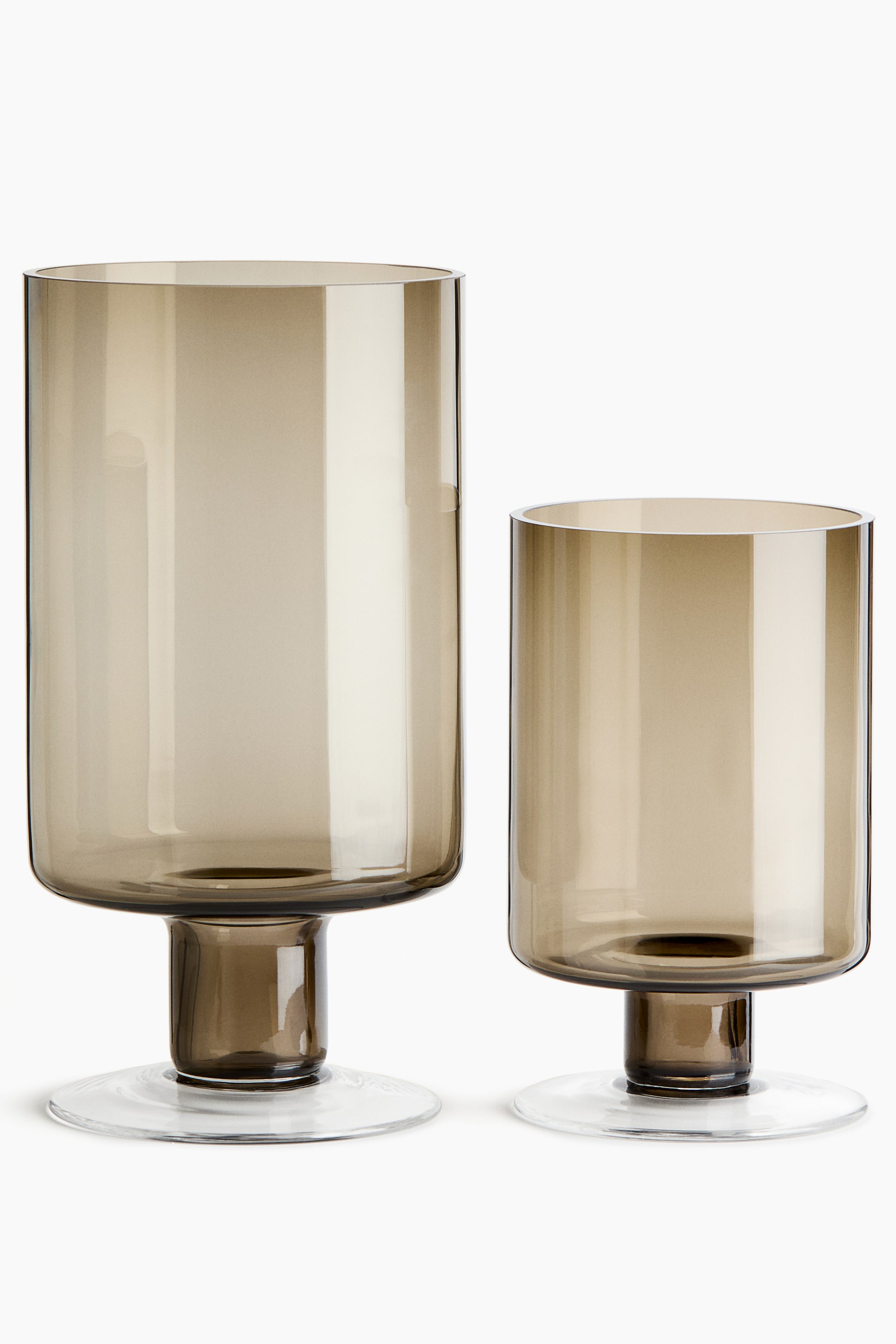 Vase en verre teinté