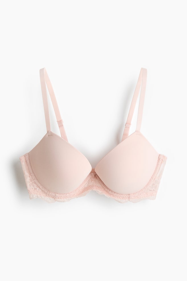 Push-up bh van microvezel - Licht perzikroze/Zwart/Bruin/Wit/Lichtroze/Marineblauw - 1