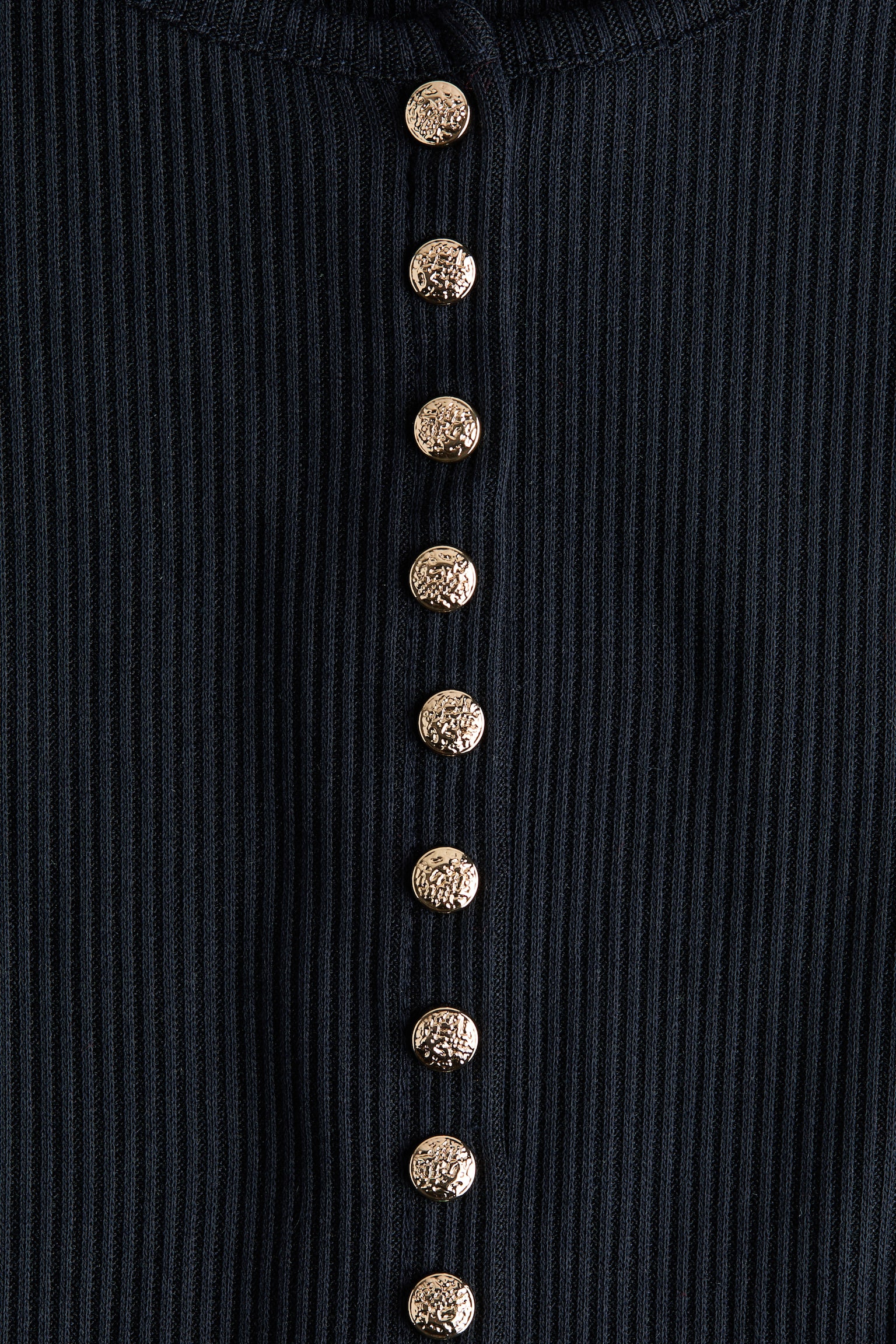 Женский кардиган H&M Rib-Knit, цвет: Тёмно-синий — фото 6