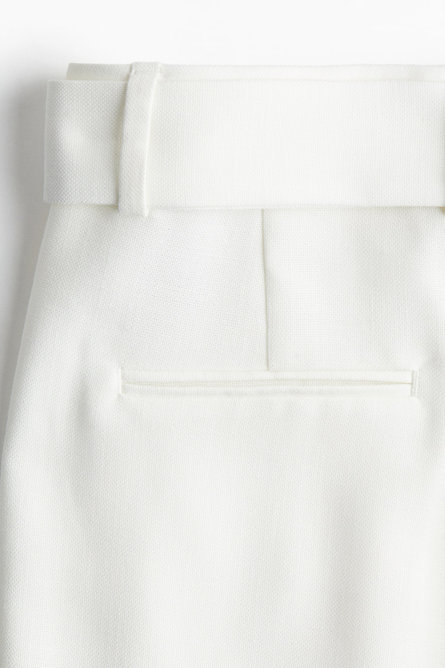Женские брюки H&M Wide-Leg Dress Pants, цвет: Белый — фото 3