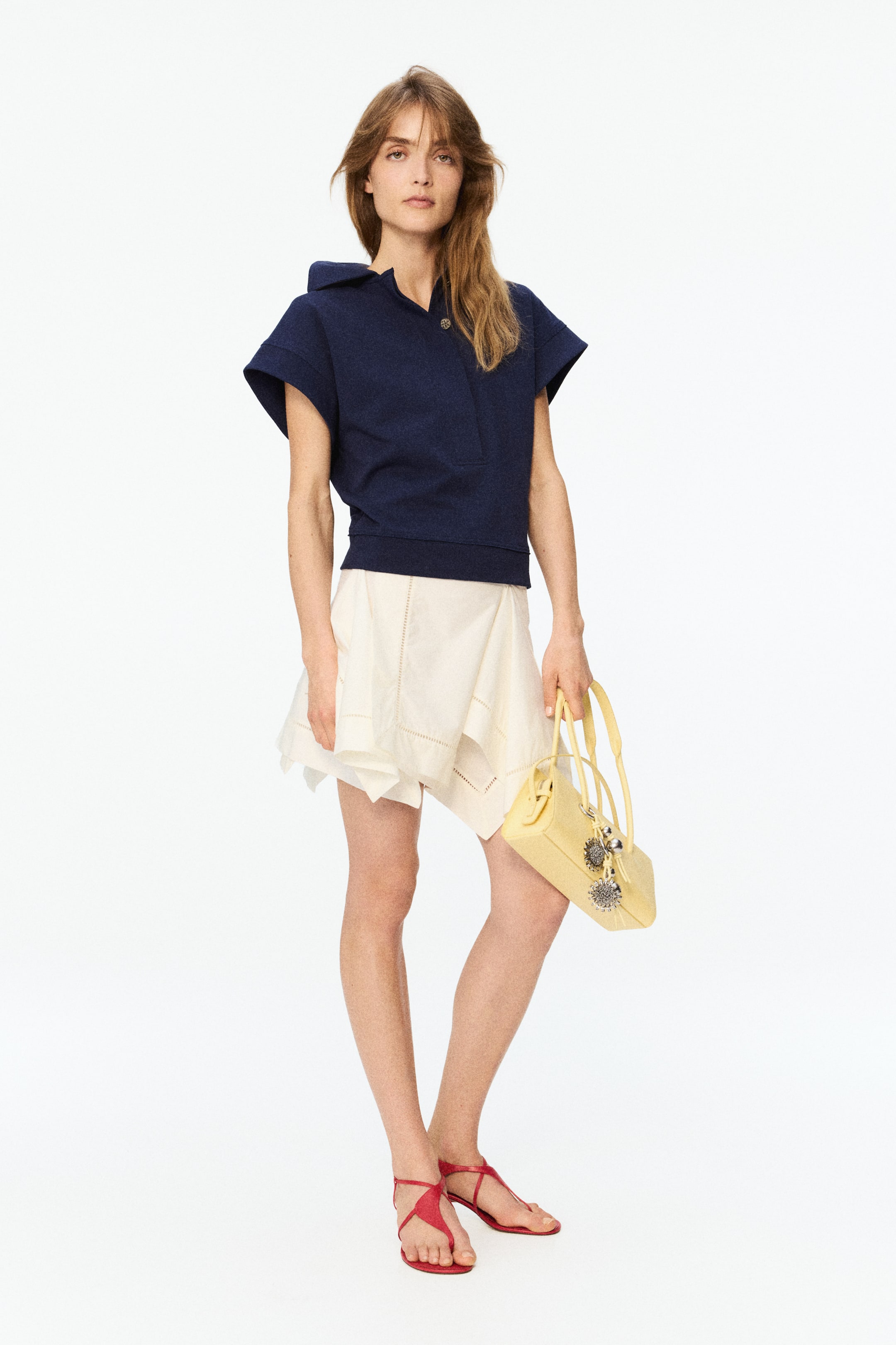 View larger image: Draped-panel wrap skirt - Cream - Ladies | H&M 1