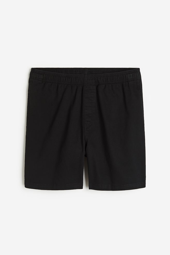 Shorts in cotone Relaxed Fit - Nero/Bianco/Marrone/palme/Beige/marrone quadri - 2