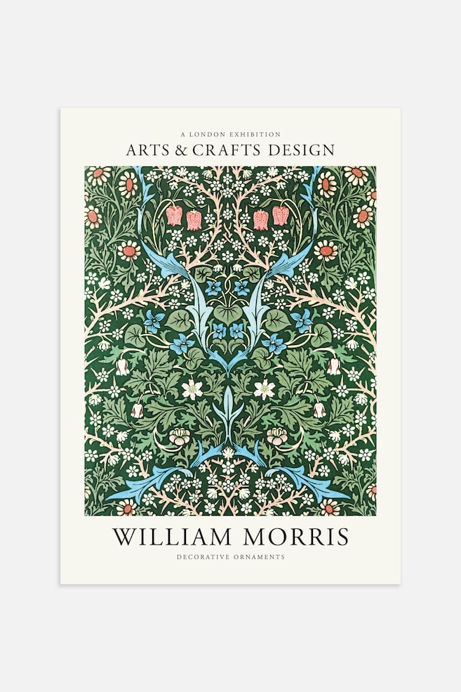 Blackthorn William Morris Póster - Verde - 1