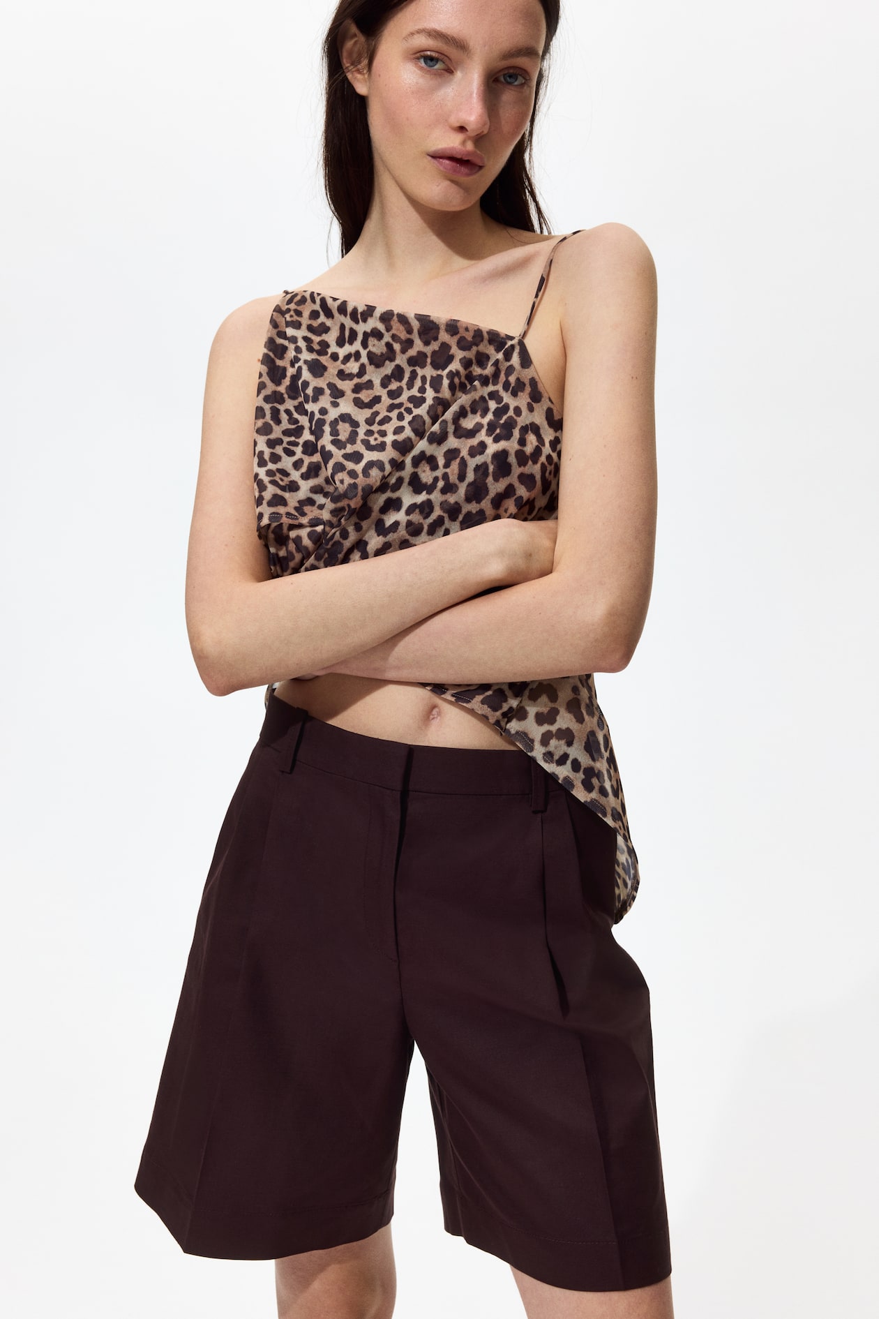Dressy Linen-Blend Shorts - image 3
