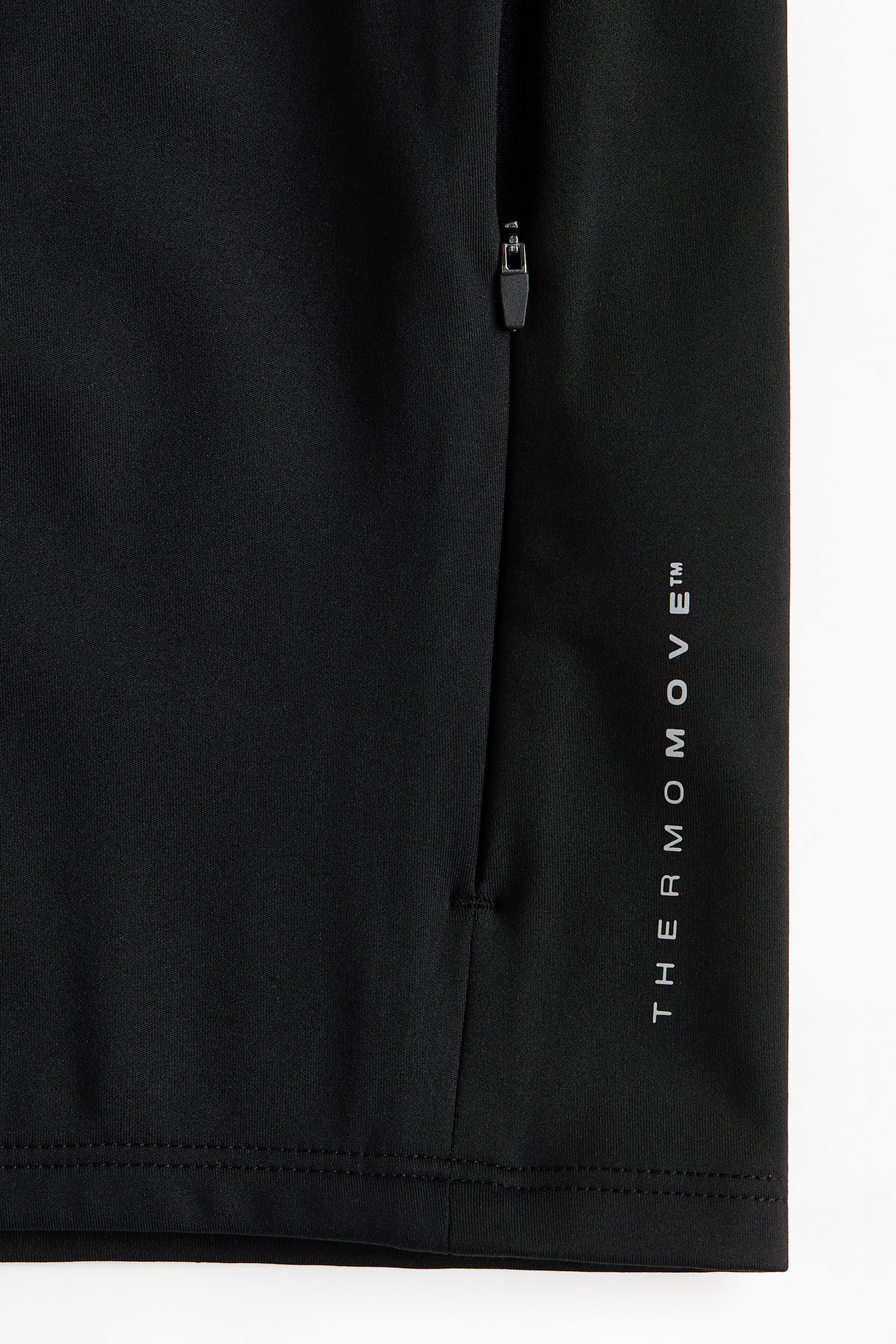 Мужская куртка H&M Move Warm Activewear Hooded Jacket with ThermoMove™, цвет: Чёрный — фото 2