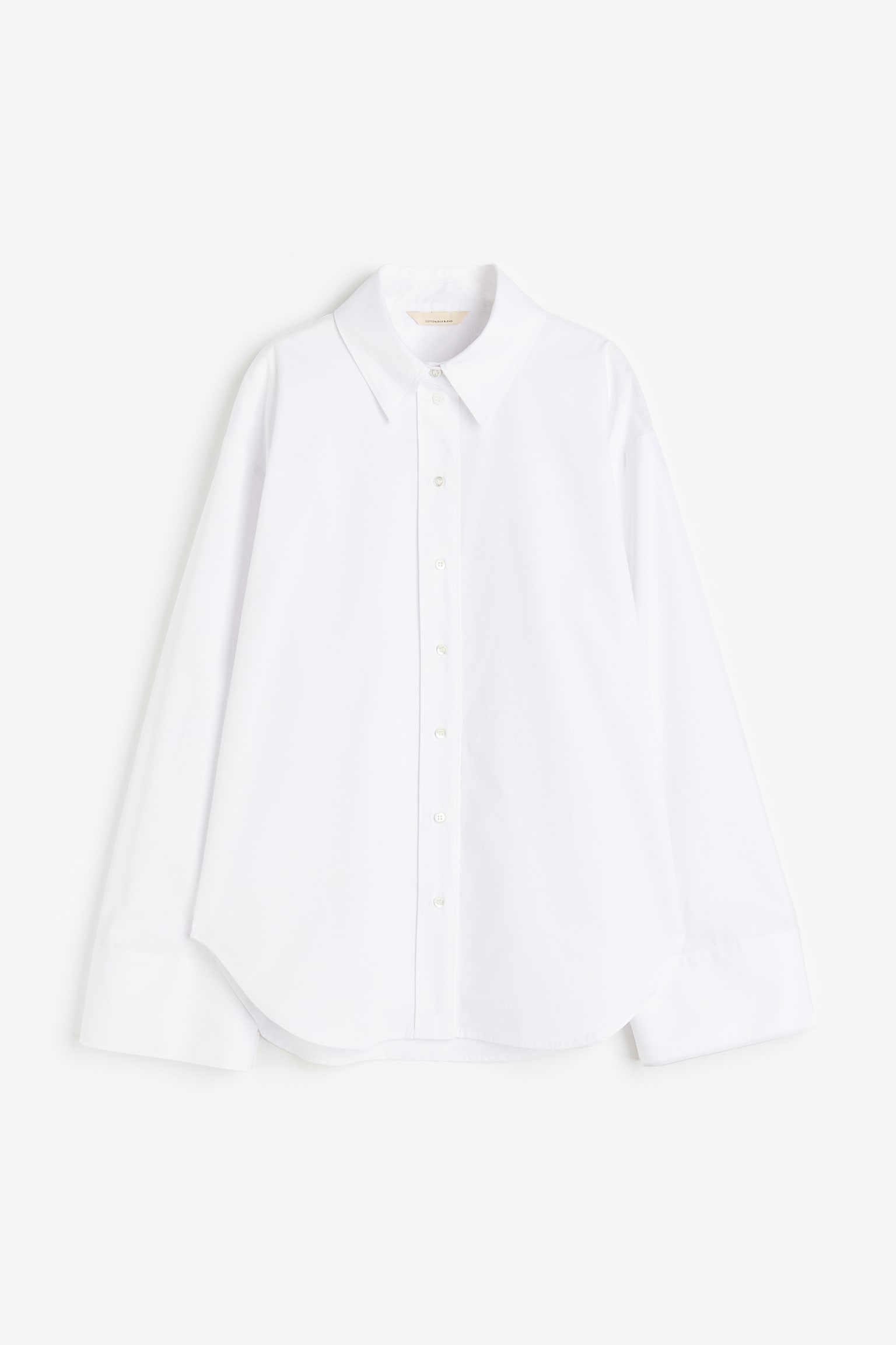 Chemise en soie mélangée - Blanc