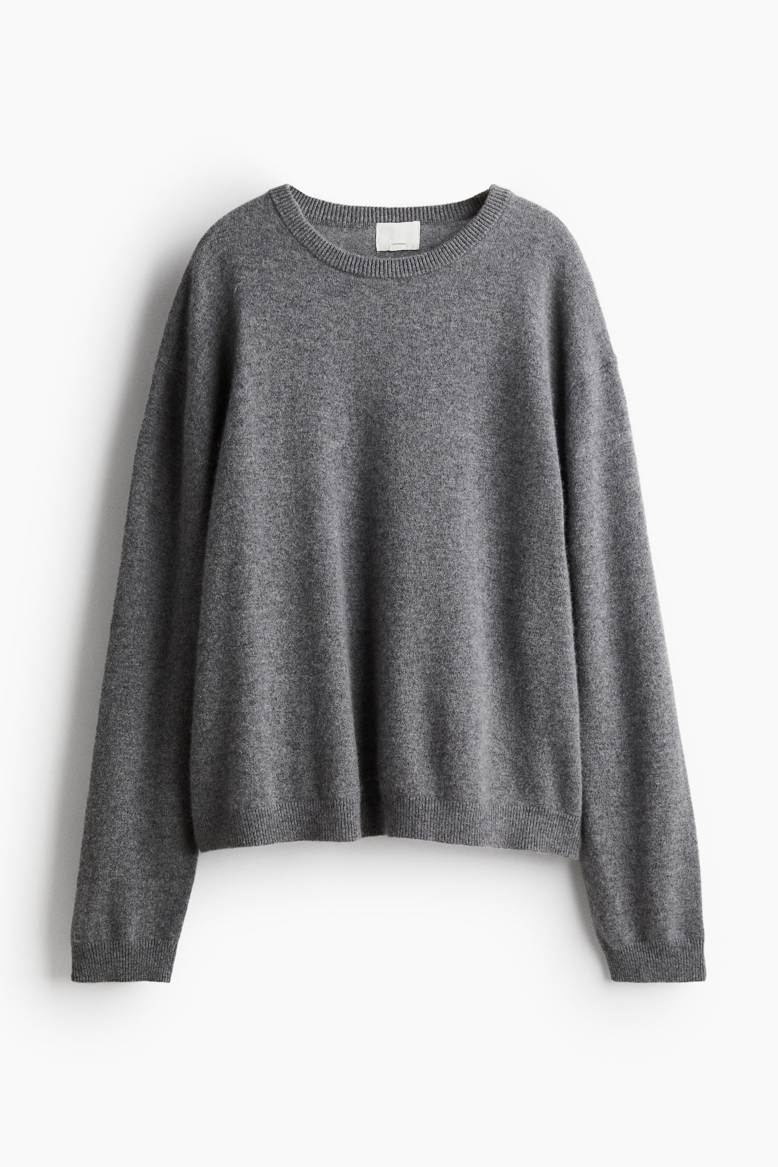 Fine-knit cashmere jumper - Grey  marl/Black/Cream/Red/Navy blue/Greige - 2