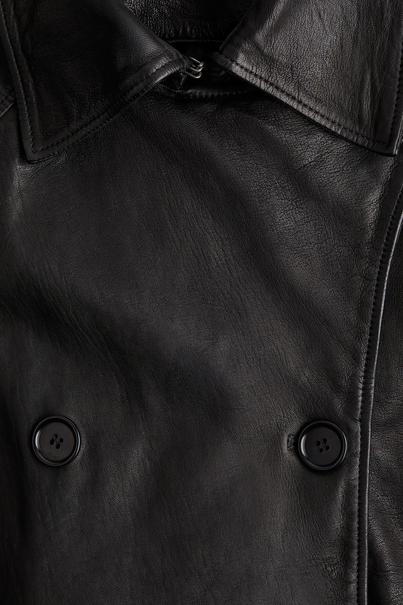 Leather jacket - Black - 6