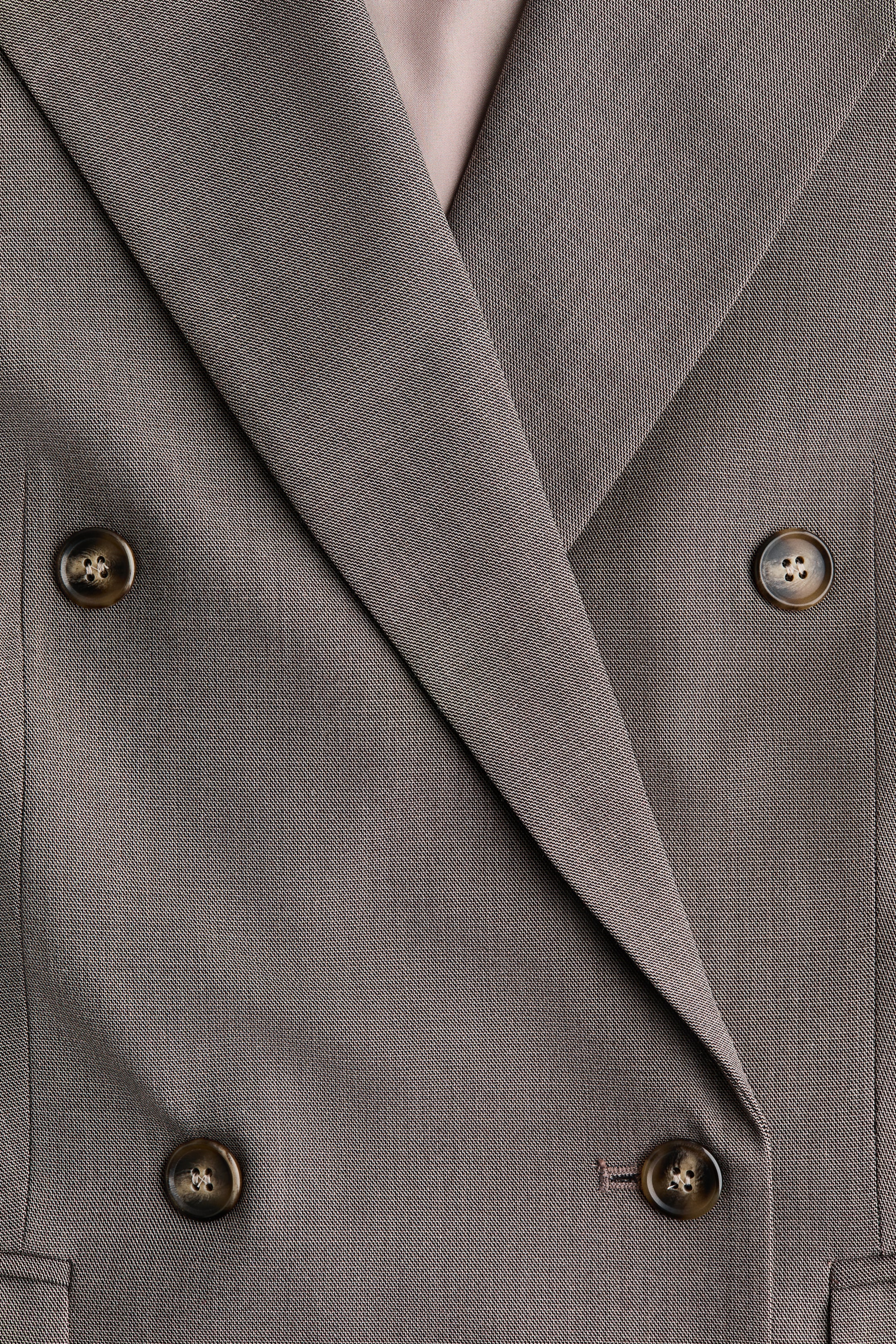 Ampliar la imagen: Blazer de botonadura doble - Gris pardo oscuro - Ladies | H&M MX 2