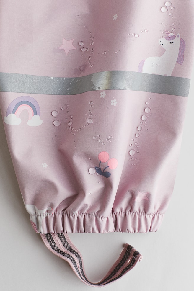 Rain Pants - Light dusty pink/unicorns/Blue/dinosaurs/Beige/leopard print - 3