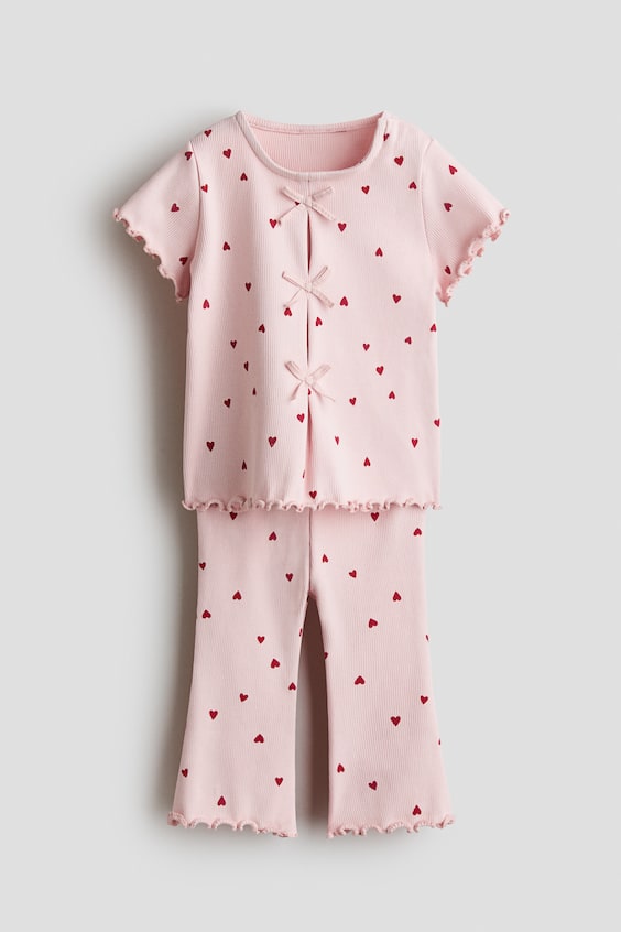 Детские топы H&M 2-Piece Ribbed Cotton Set
