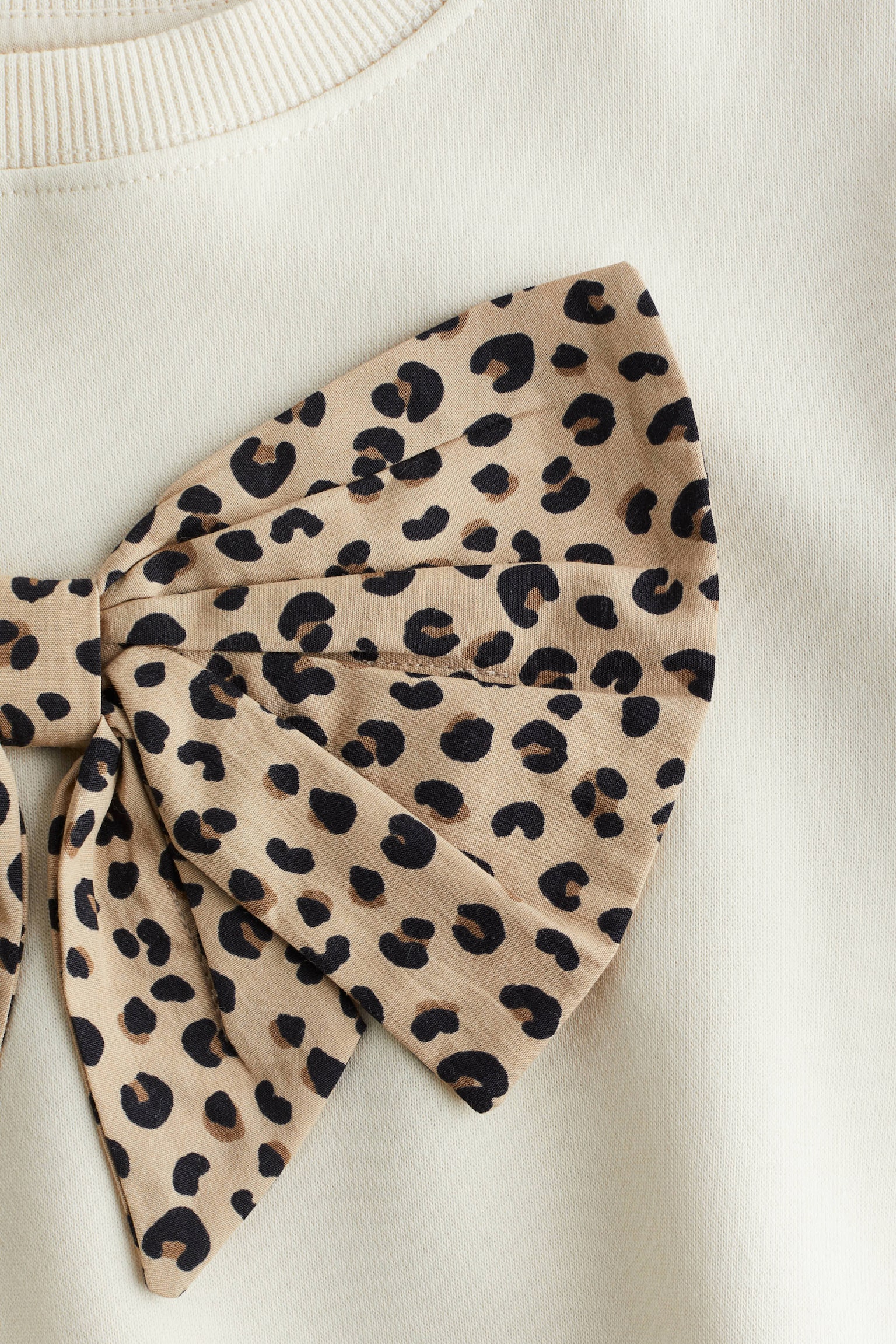 Детский свитшот H&M Bow-Detail, цвет: Светлый бежевый — фото 2