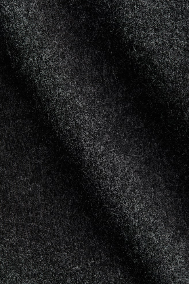 Knit Mini Dress - Dark gray melange/Taupe melange/Dark brown melange - 5