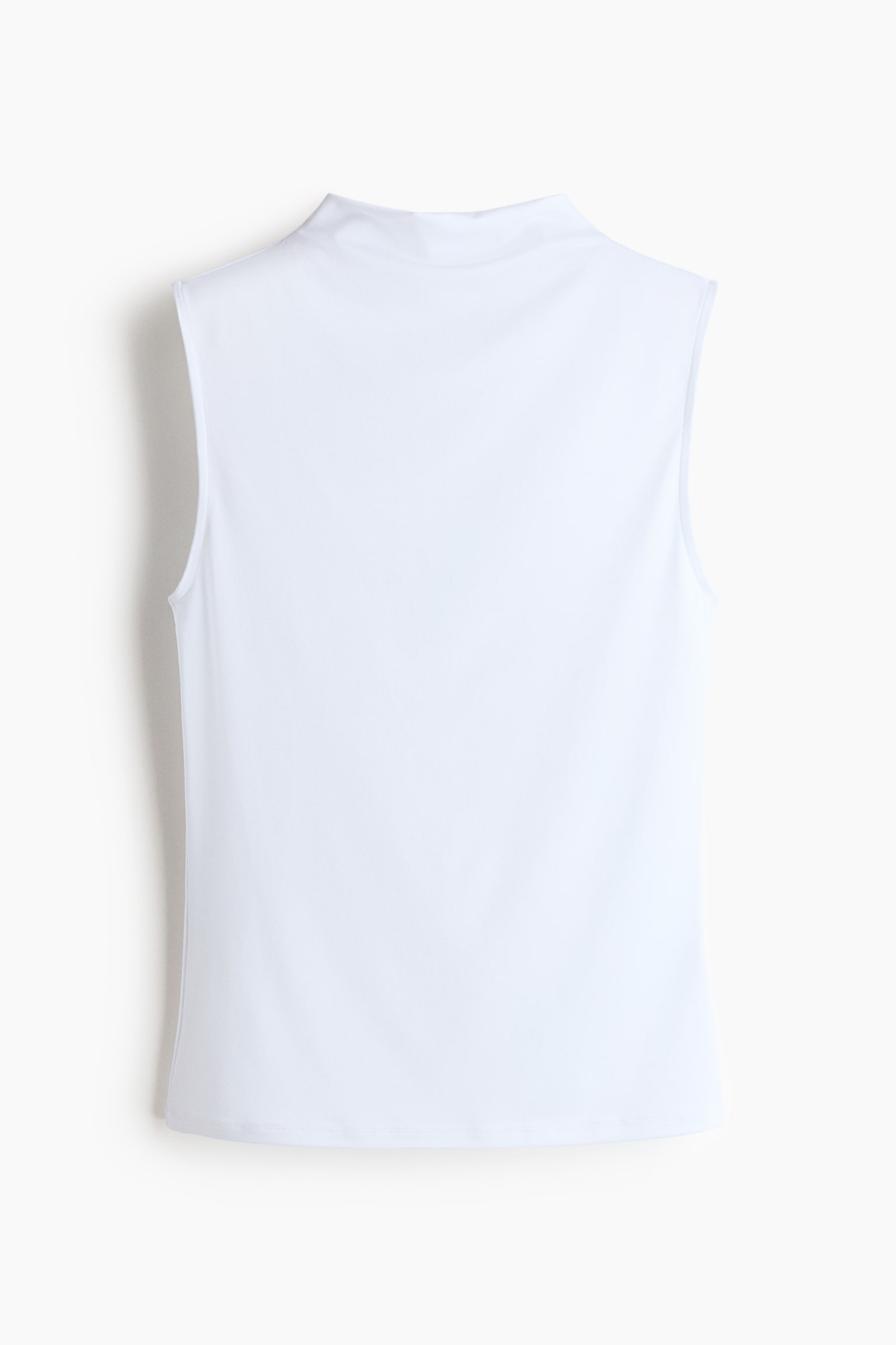Microfibre turtleneck top - White/Dark grey/Light dusty purple - 1