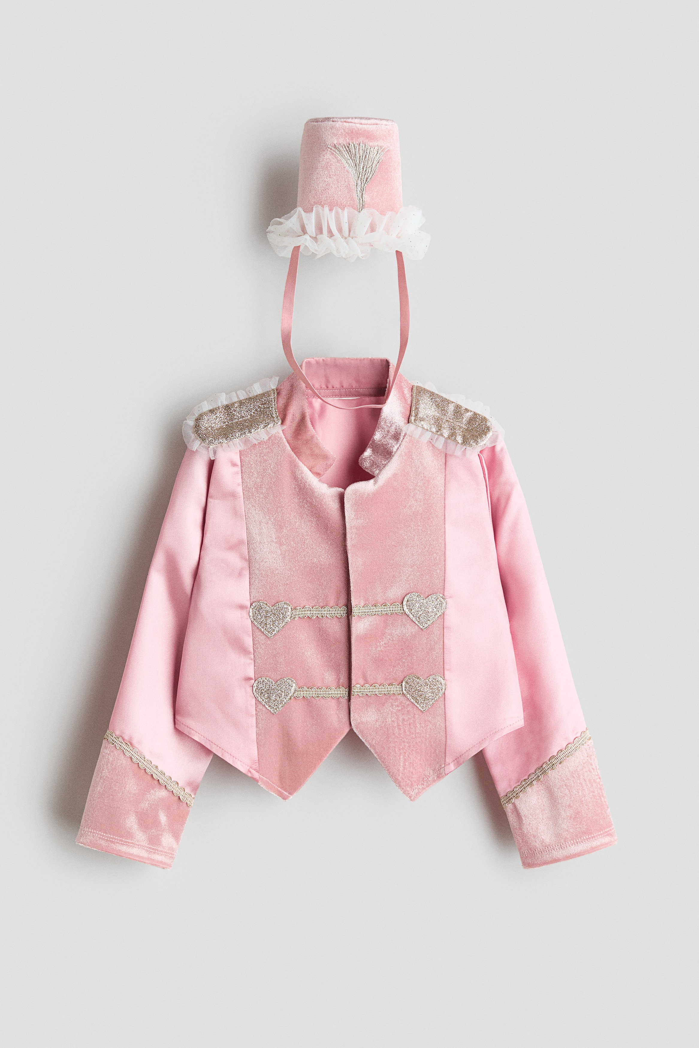 2-teiliges Zirkus-Verkleidungsset - Hellrosa/Rot/Zirkus