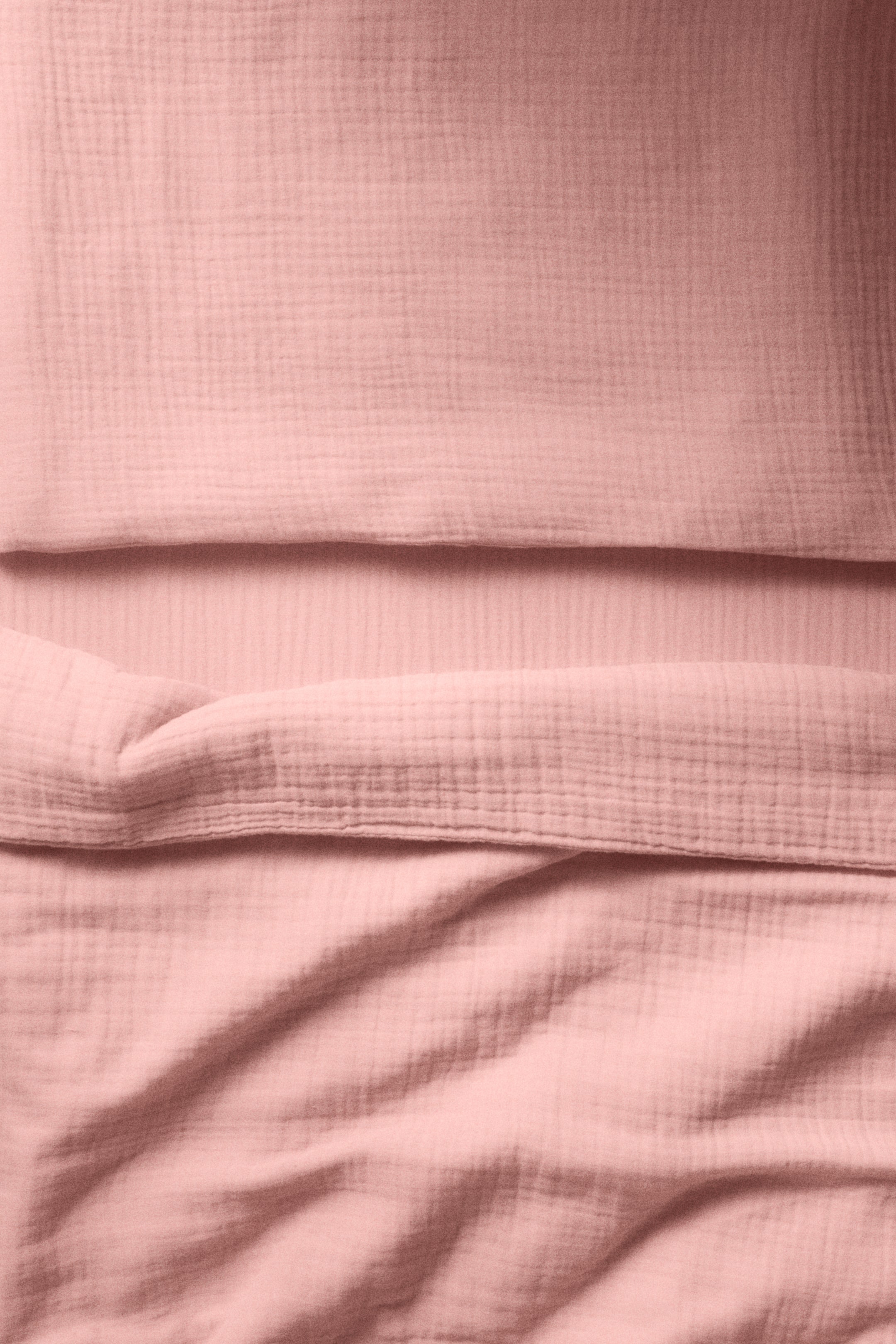 Prikaži veću sliku: Posteljina za krevetac od muslina - Svetloružičasta - Home All | H&M RS 1