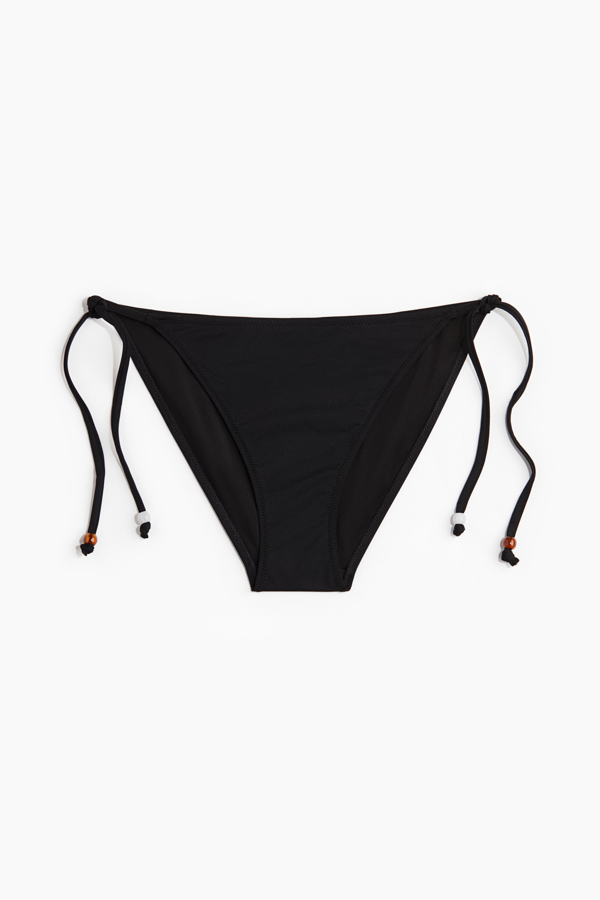Bikinitanga med knytband - Svart