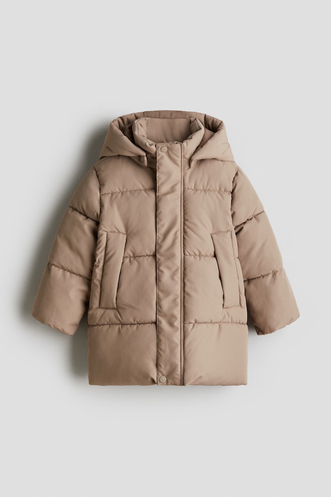 Wasserabweisende Pufferjacke - Beige - 1