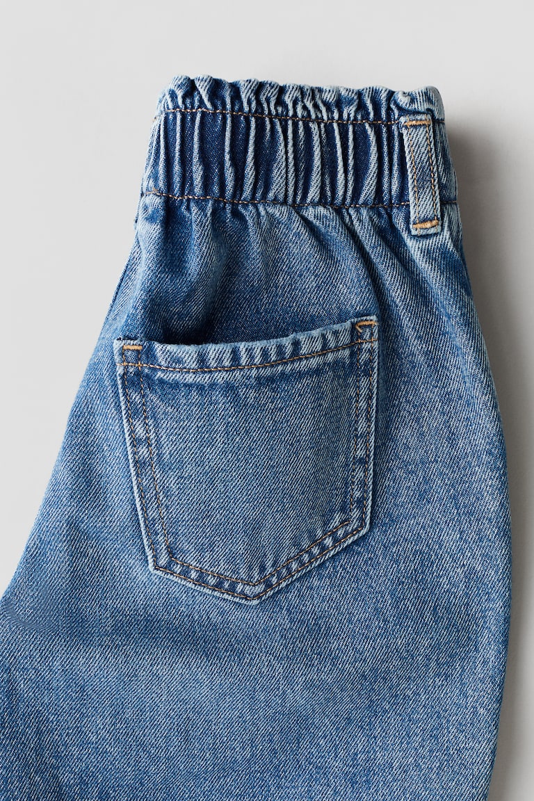 Relaxed paper bag jeans Light denim blue Kids H&M MY