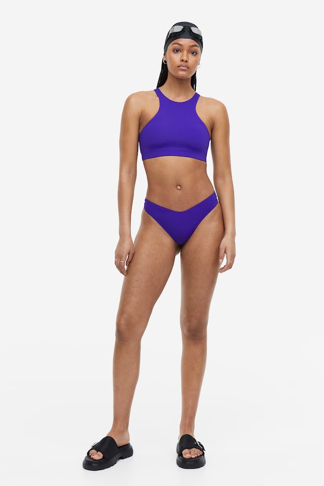 Tanga bikini bottoms - Dark purple/Black - 3