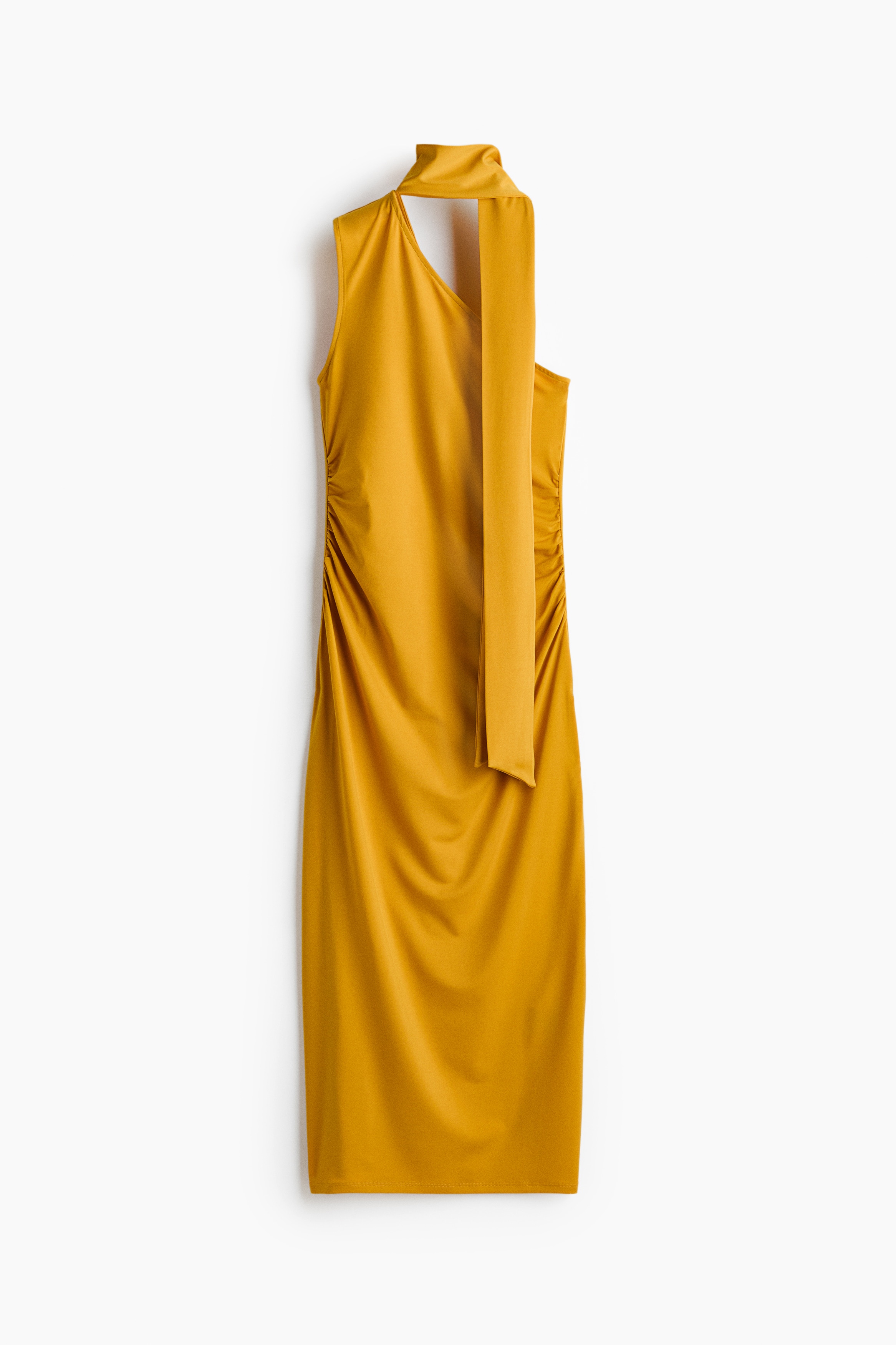 knee length dresses for ladies Yellow Floral Maxi Dress with Cut Outs main image 1
