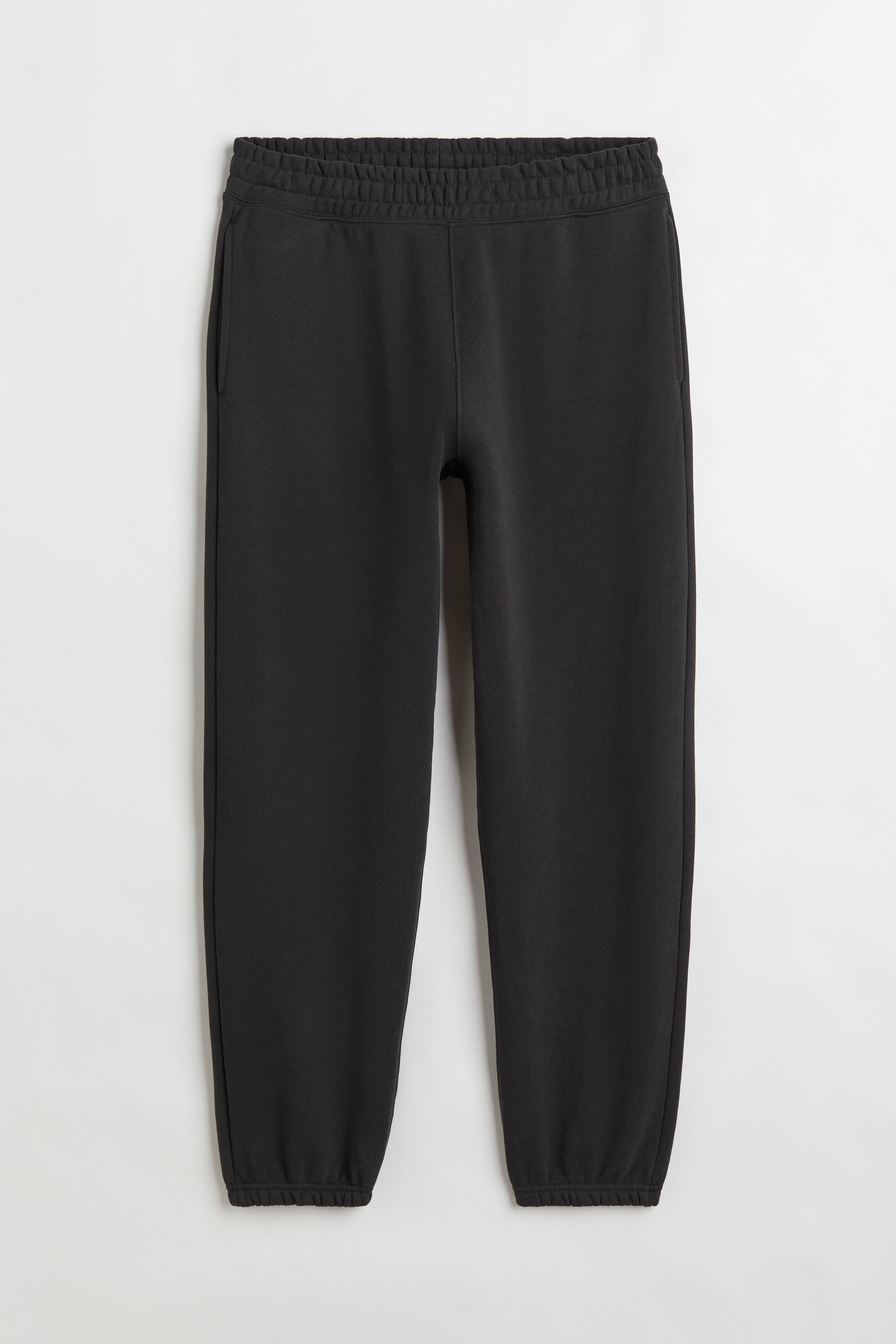 View larger image: Relaxed Fit Cotton joggers - Black - Men | H&M 1