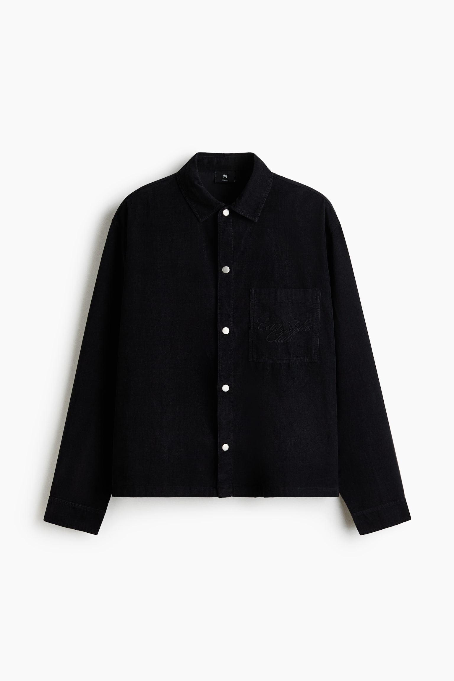 Relaxed-Fit Corduroy Shirt - Black/Red/East Isles Club/Dark green - 1
