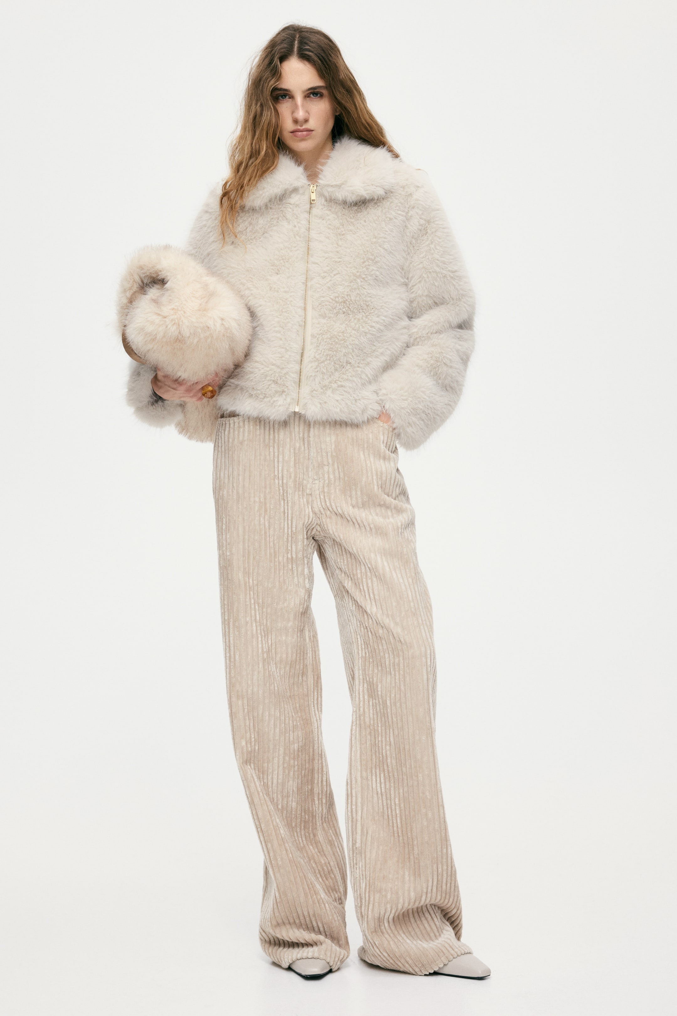 이미지 확대 보기: 칼라 재킷 - 크림 - 여성 | H&M KR 3