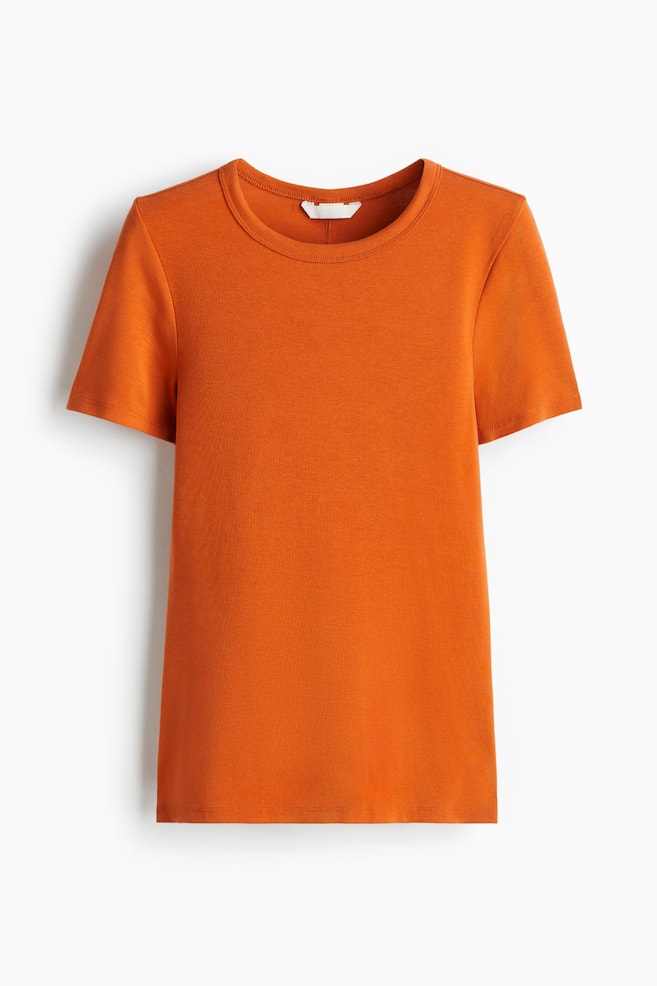 T-shirt ajusté - Orange/Crème/Vert olive/Blanc/Gris - 1
