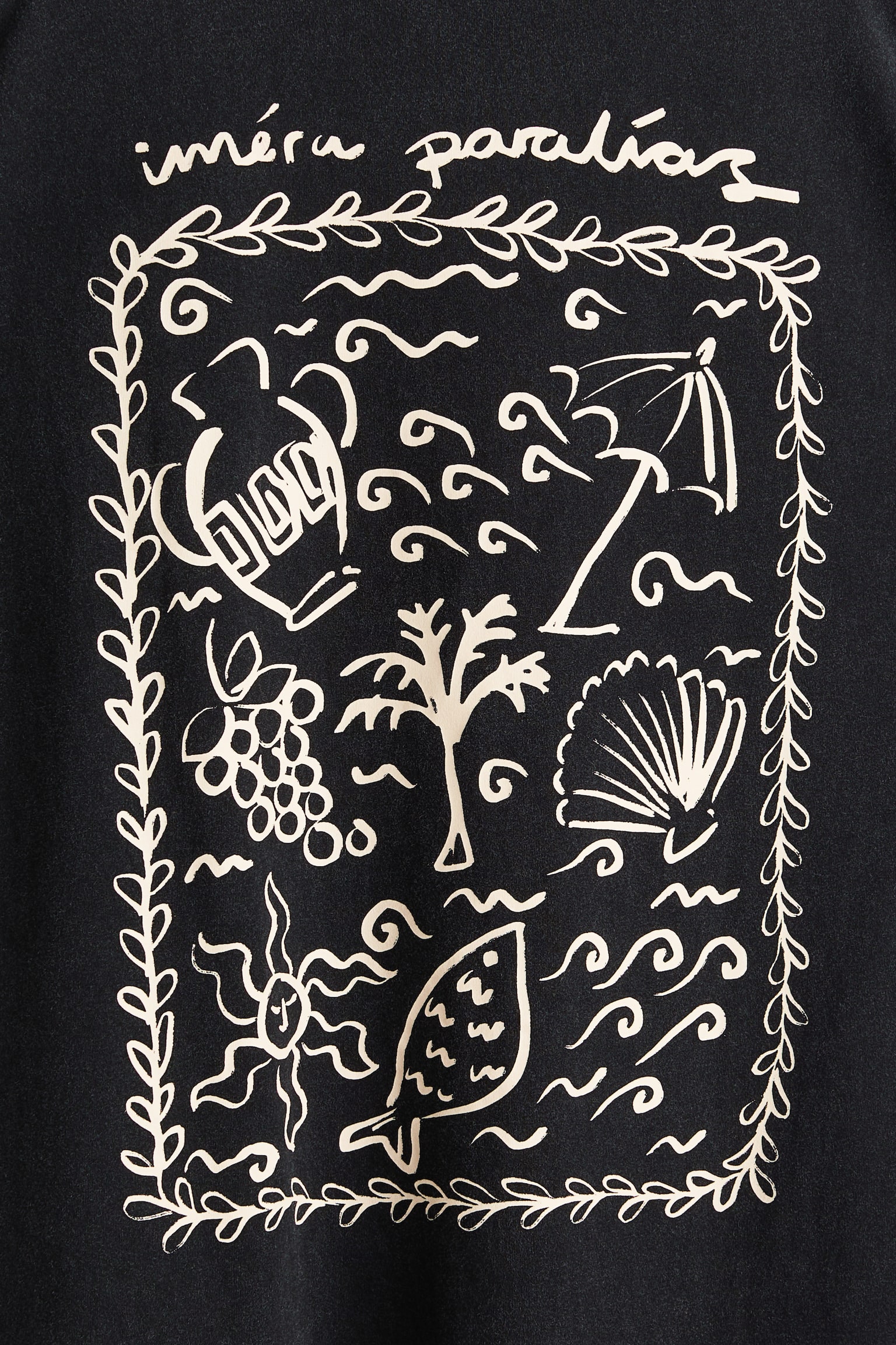 Oversized print-motif T-shirt - Black/Iméra Paralías/Pink/Sunset/White/Butter/White/La Dolce Vita/Cream/Taormina Sicily/Light beige/Macchiato/White/Light yellow/Sun/Dark grey/Espresso/White/Dunas Cantoras - 3