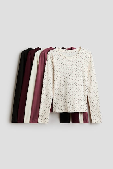 5-pack long-sleeved T-shirts
