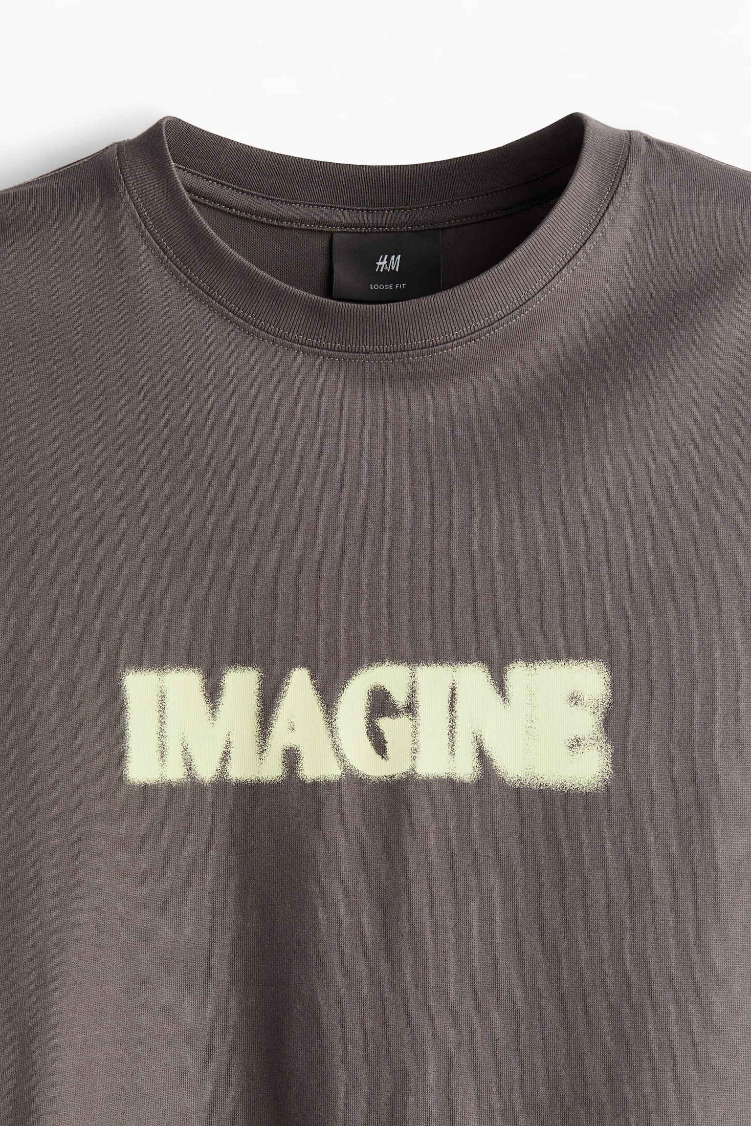 ルーズフィット プリントTシャツ - グレージュ／Imagine/ホワイト／Meadow Flowers/ホワイト／Less is More/ホワイト／ExPlore/dc/dc/dc/dc/dc/dc/dc/dc - 4